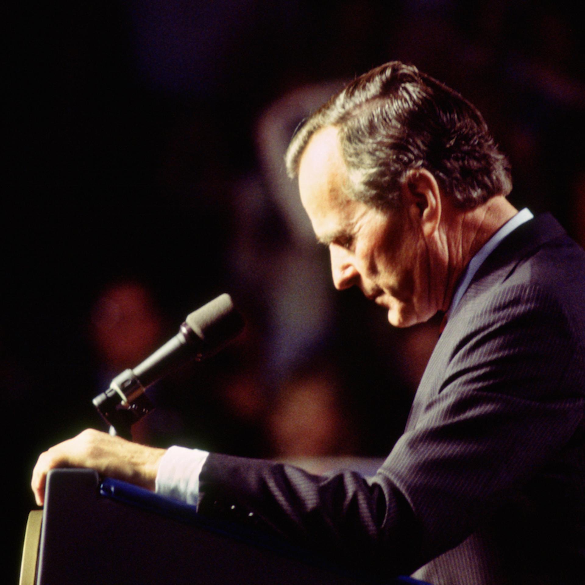 President George H.W. Bush Delivers His Concession Speech on Election Night 1992
