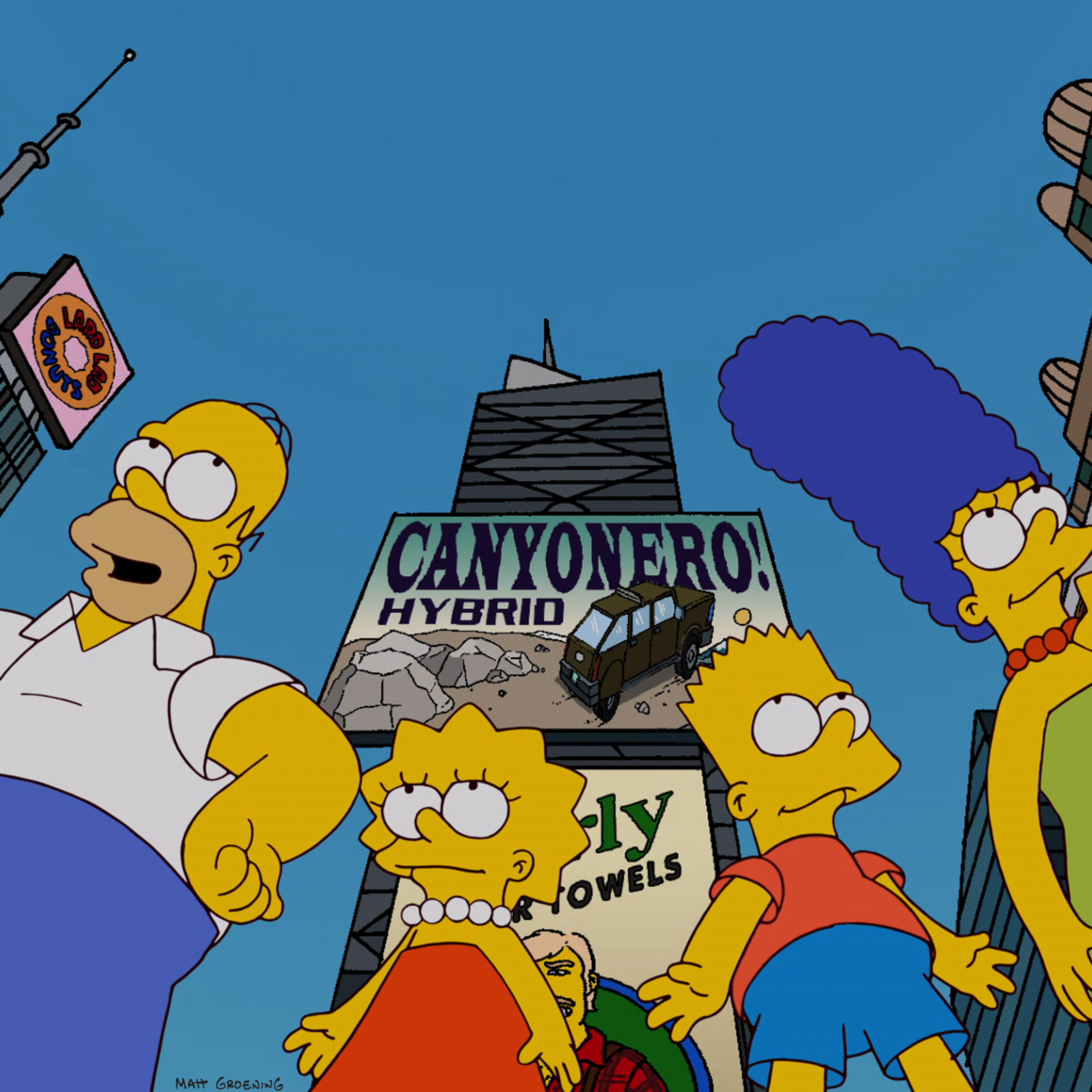 The SImpsons travel to the Big Apple in the "Moonshine River".
