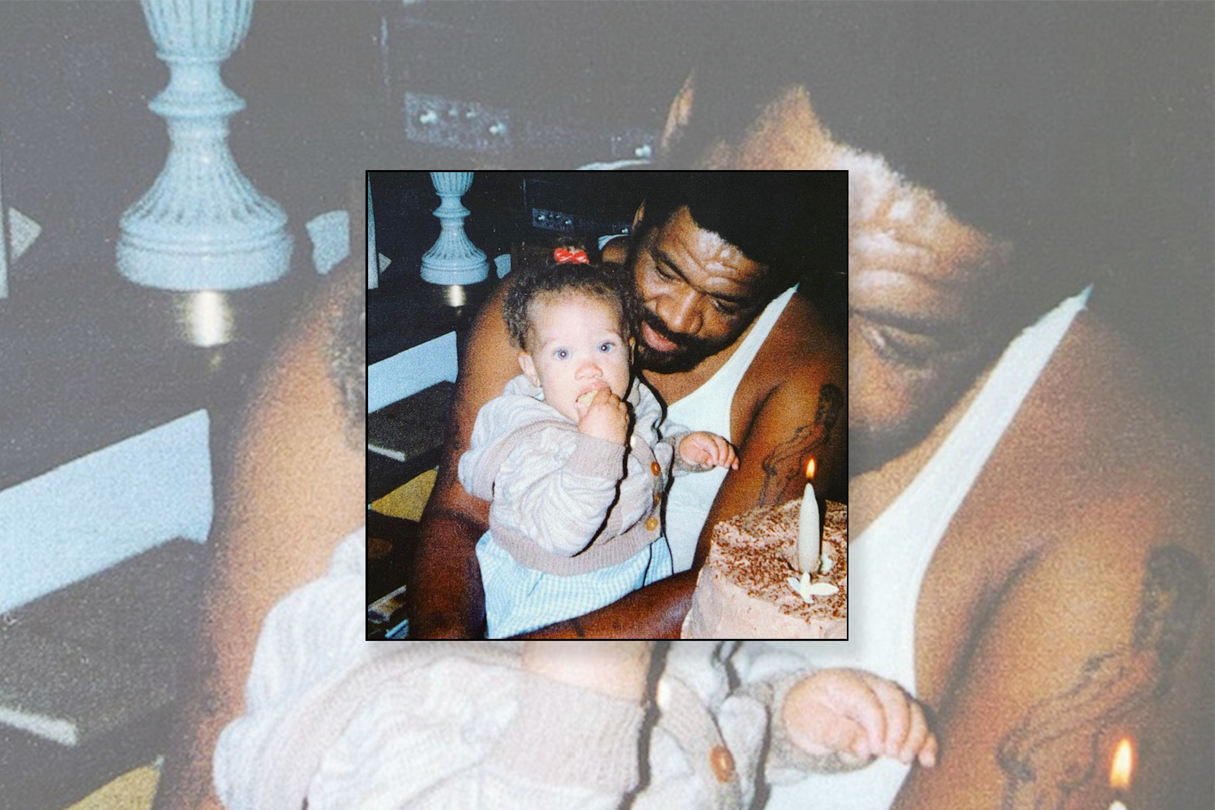 A young Savala Nolan with her father.