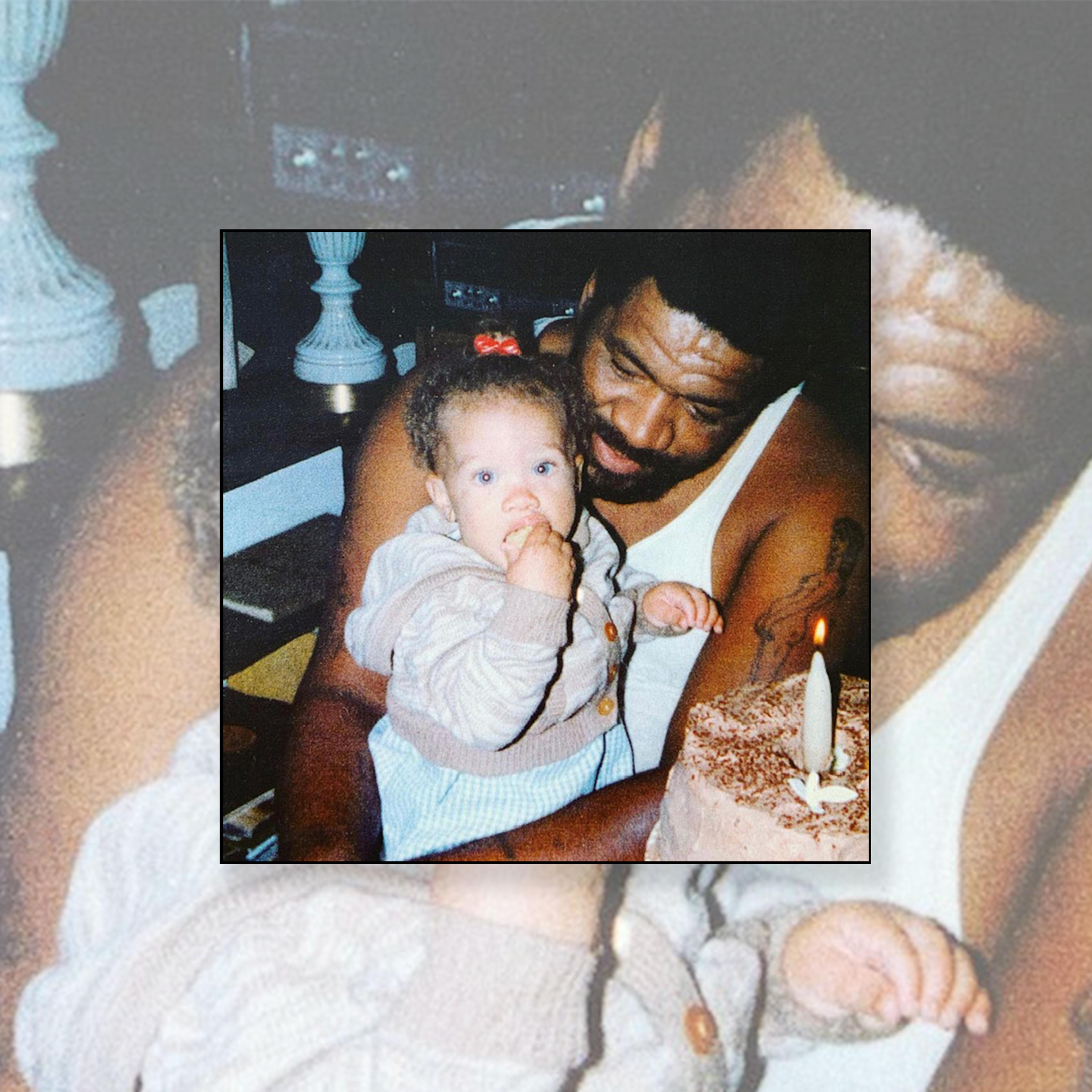 A young Savala Nolan with her father.