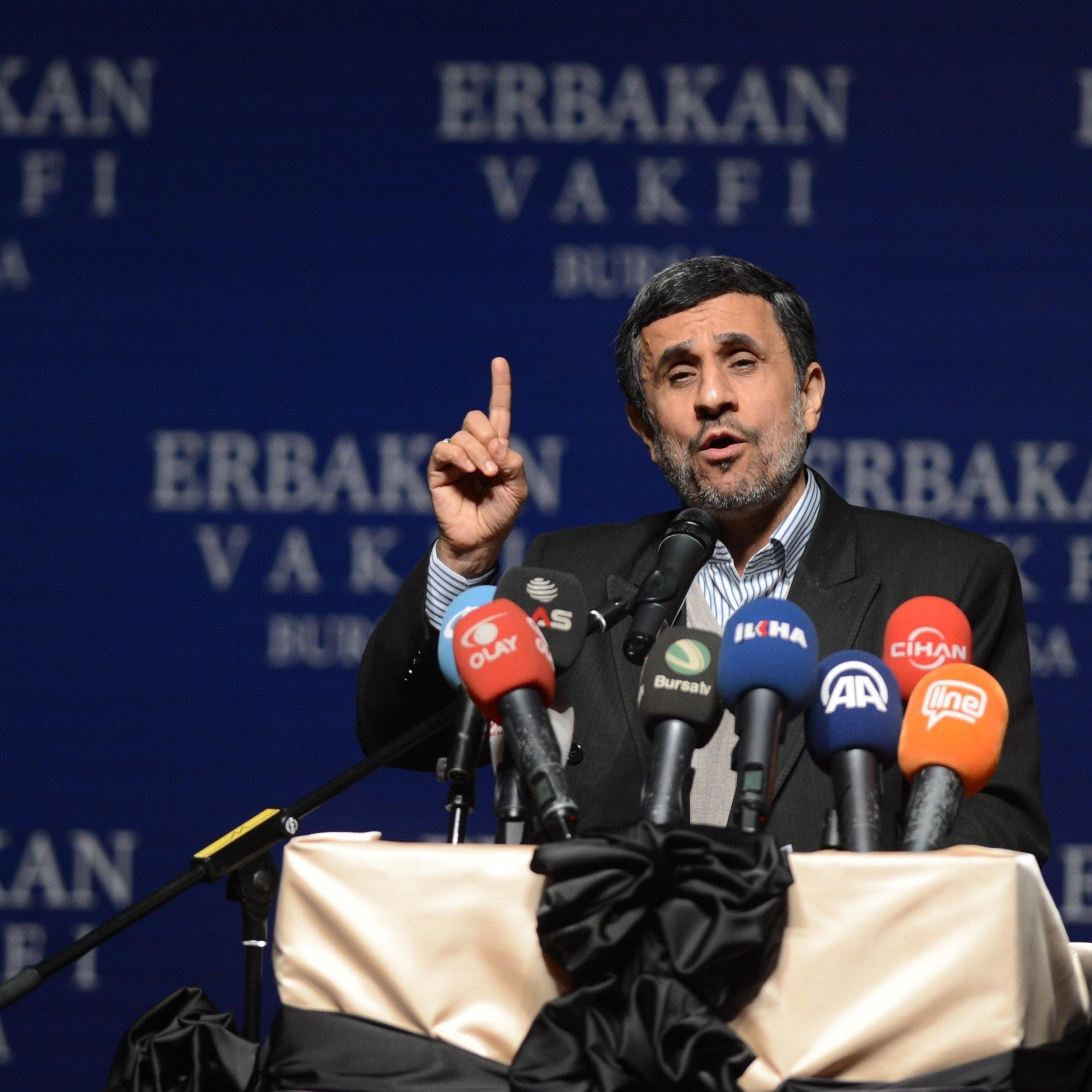 Former Iranian President Ahmadinejad in Bursa