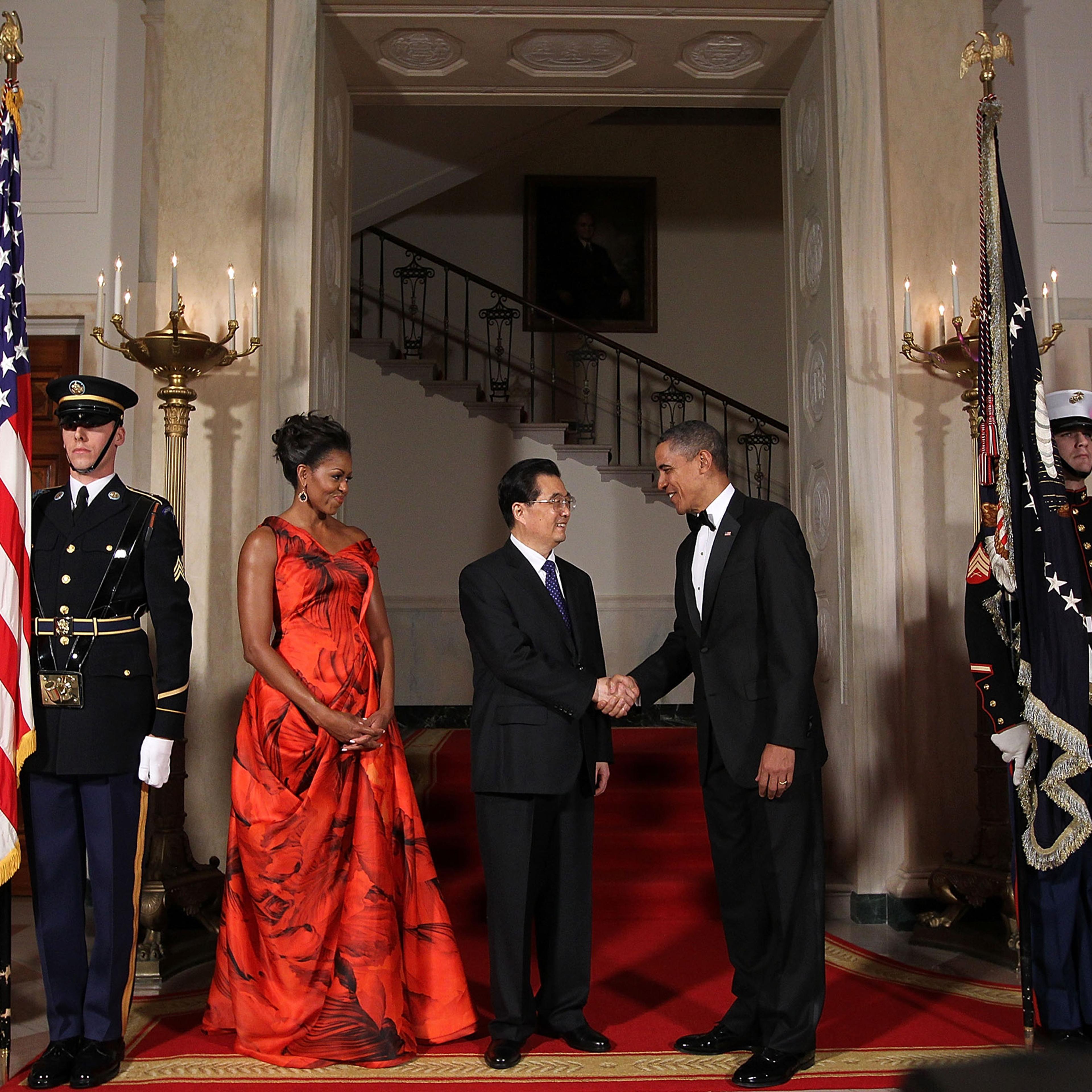 Obama Hosts Chinese President Hu Jintao For State Visit At White House