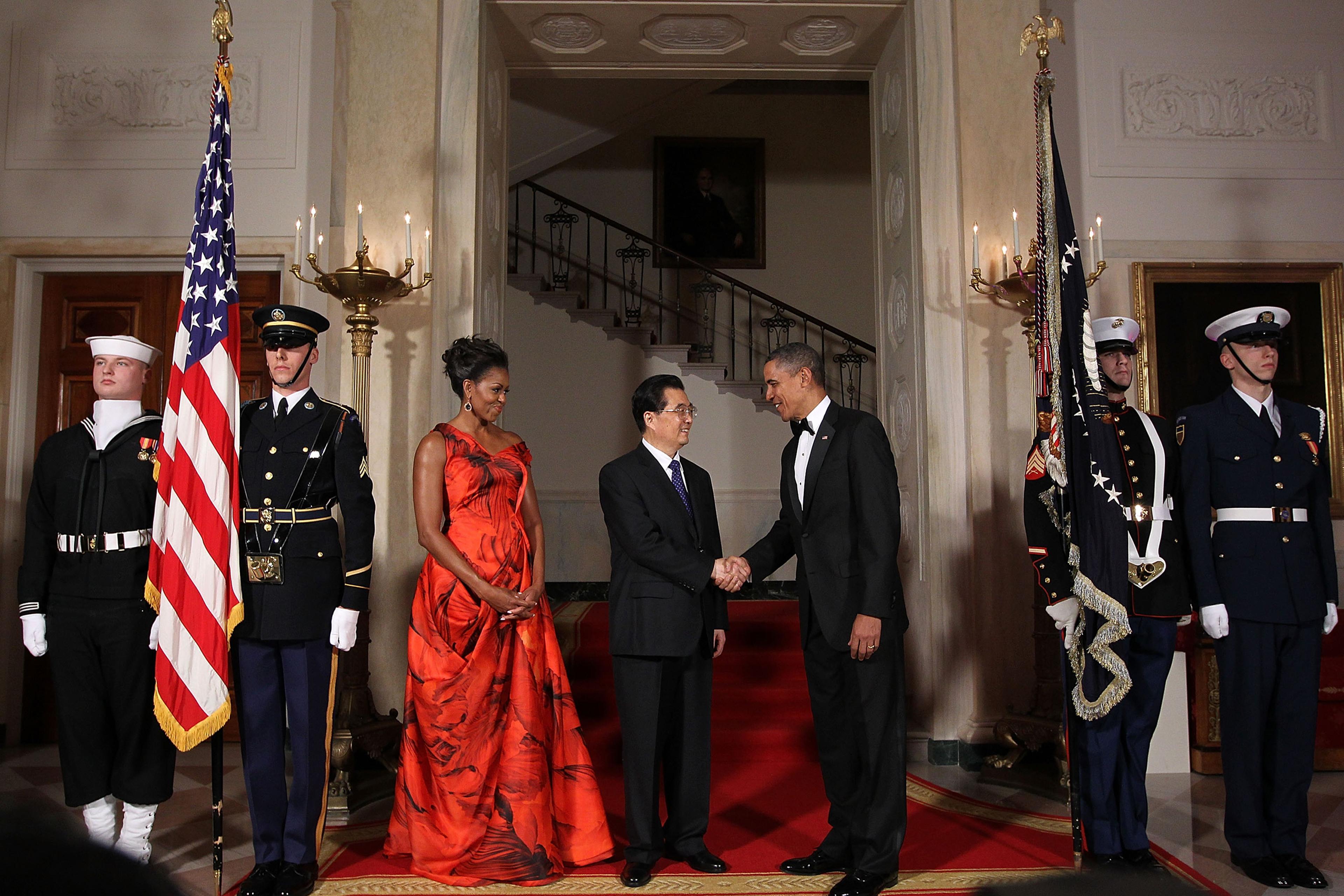 michelle obama state dinner dresses Michelle Obama's State-Dinner Dresses