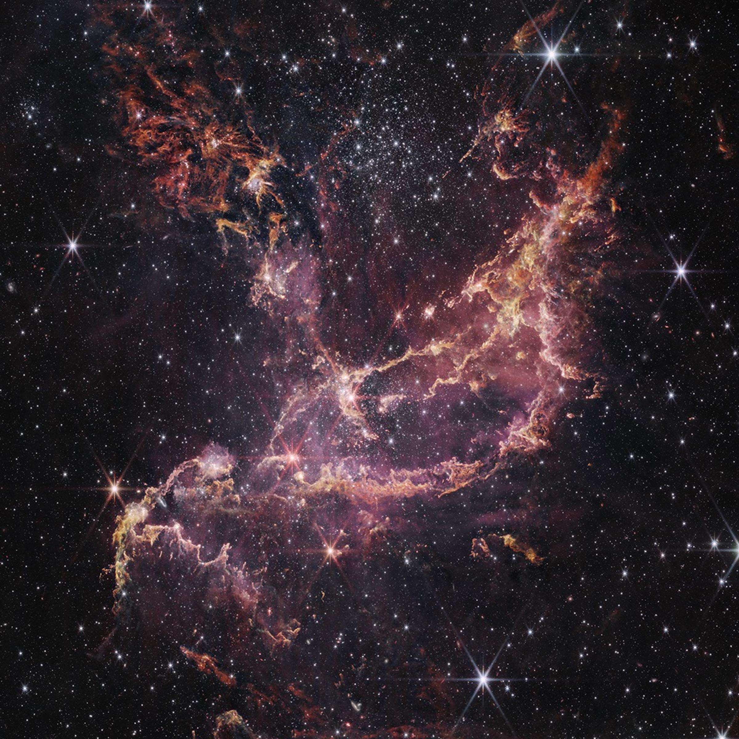 Webb's groundbreaking image of the star-forming region known as NGC 346, located 200,000 light years from Earth.