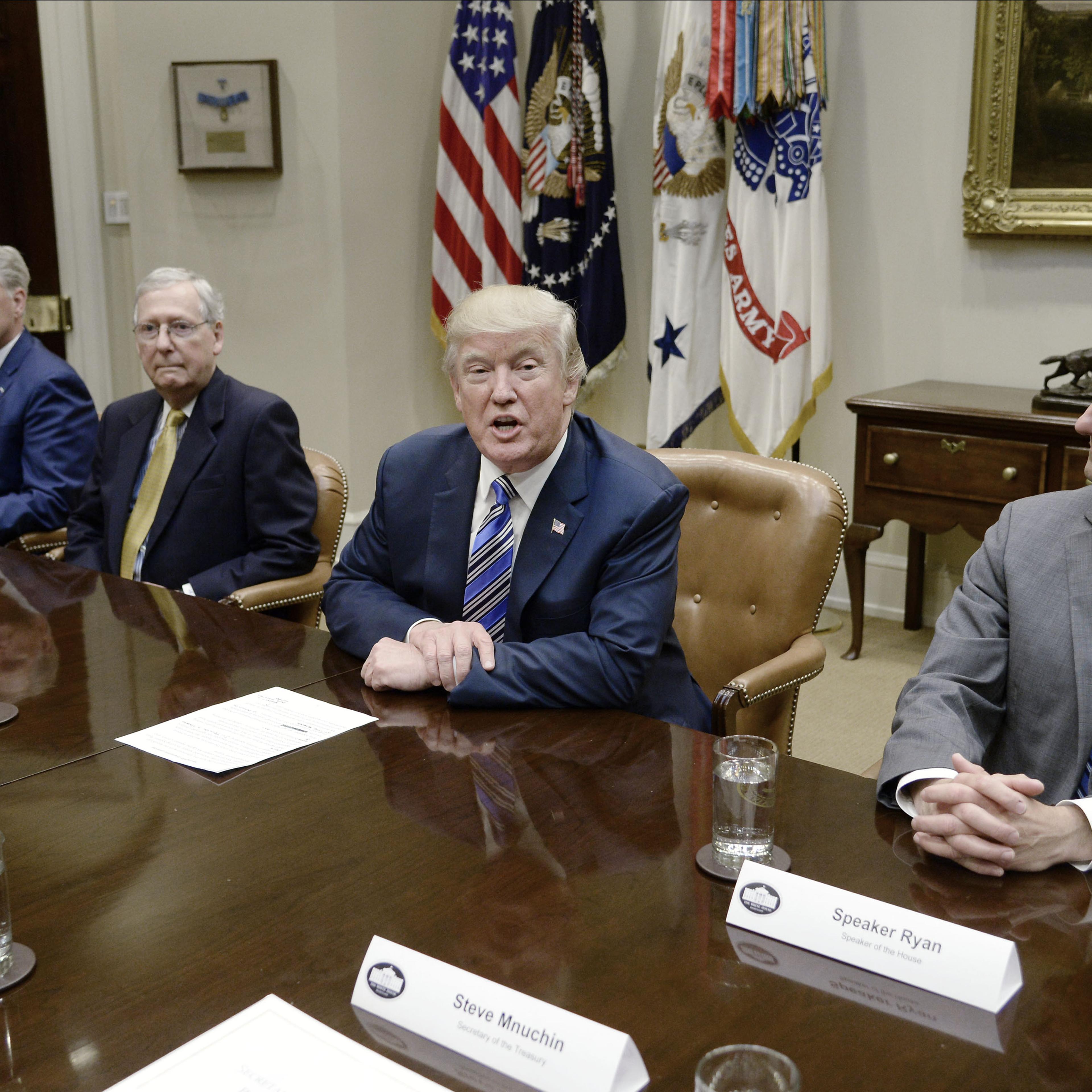 President Trump Meets With Senate And House Leadership At The White House