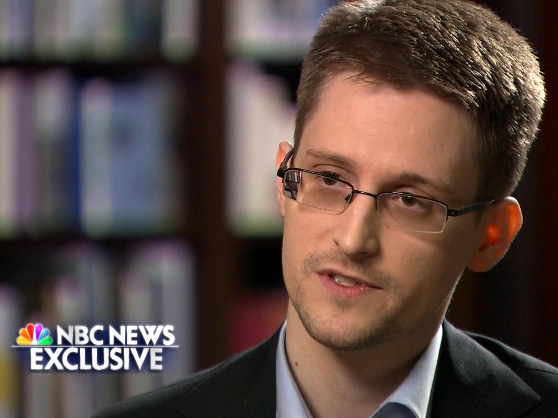 Edward Snowden speaks with Brian Williams in an NBC News exclusive interview