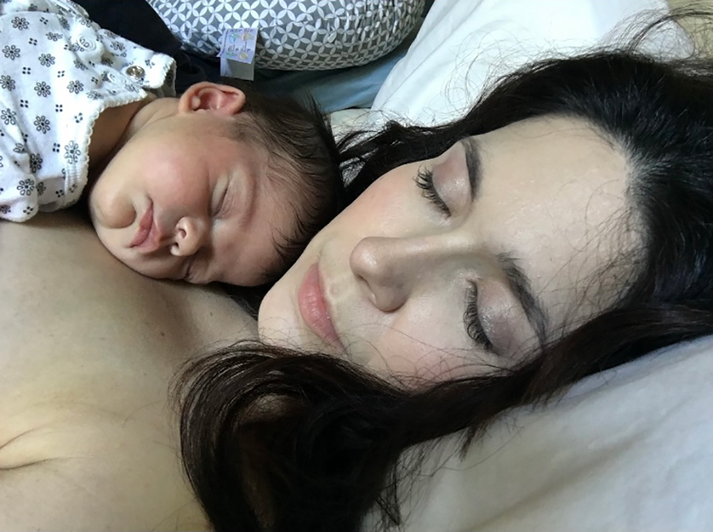 The author with her daughter