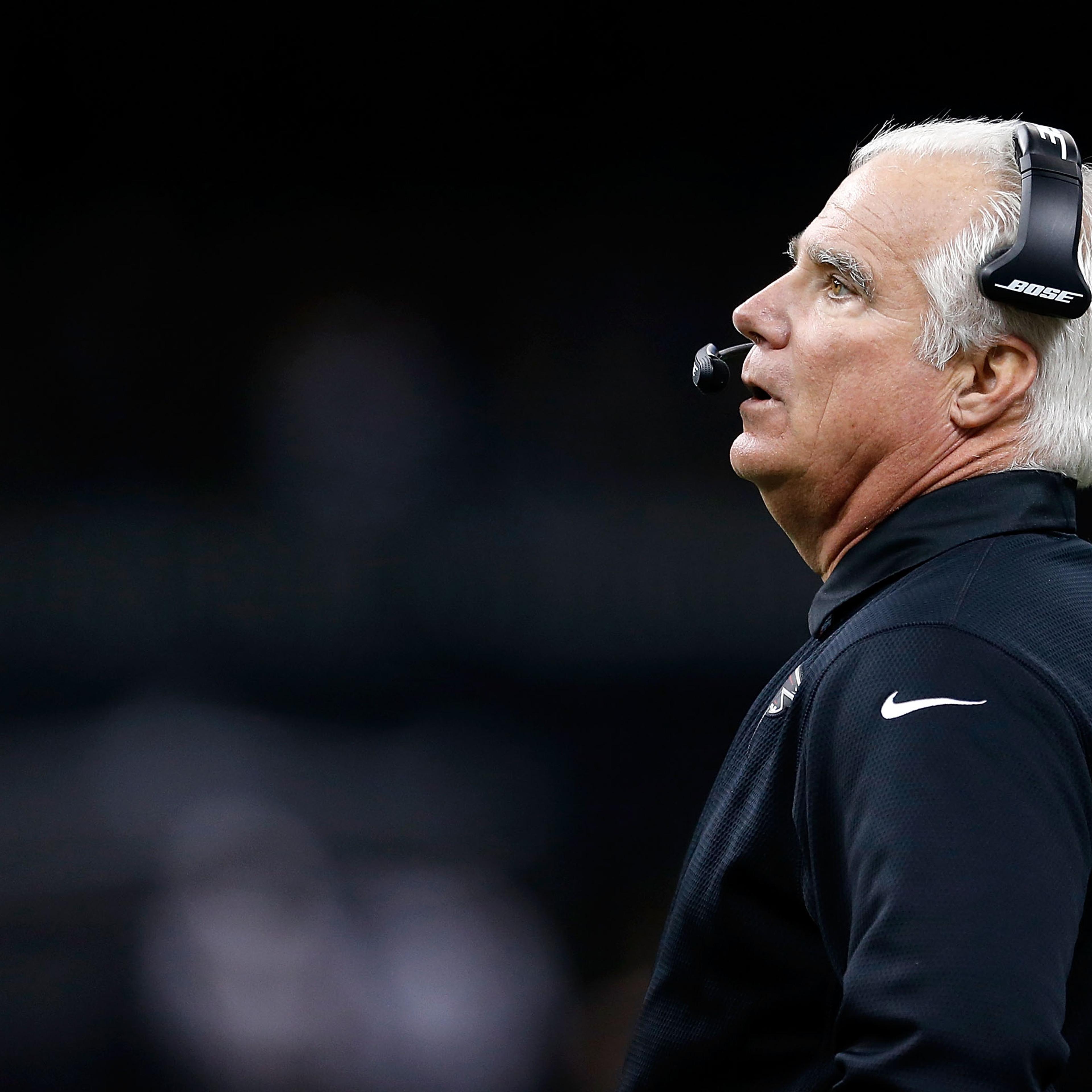 Former Atlanta Falcons Head coach Mike Smith at a game between the Atlanta Falcons and the New Orleans Saints on Dec. 21, 2014 in New Orleans.