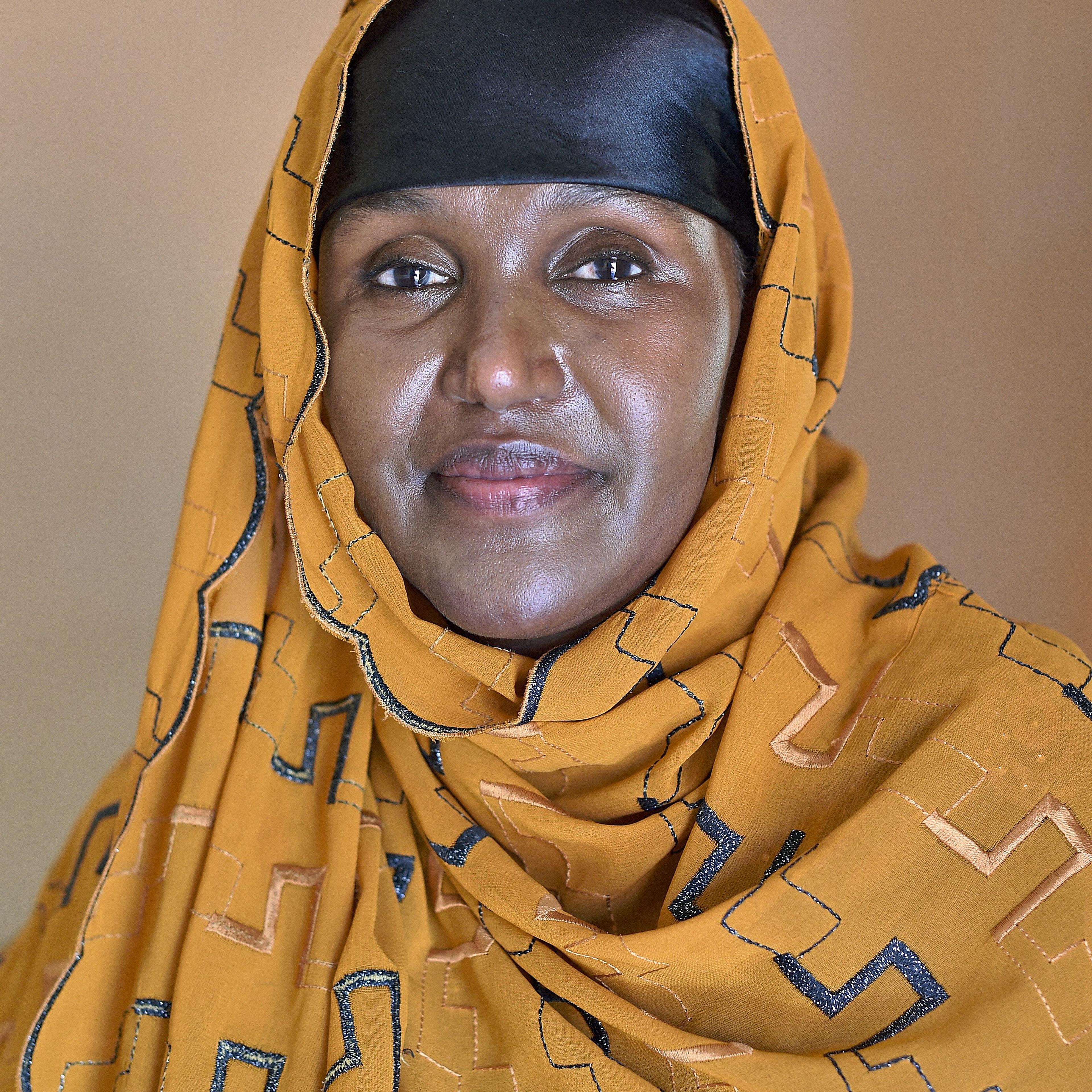 Fartuun Adan, who runs the Elman Peace and Human Rights Centre in Mogadishu where survivors of sexual violence can find refuge, medical care and support, poses on March 24, 2015.