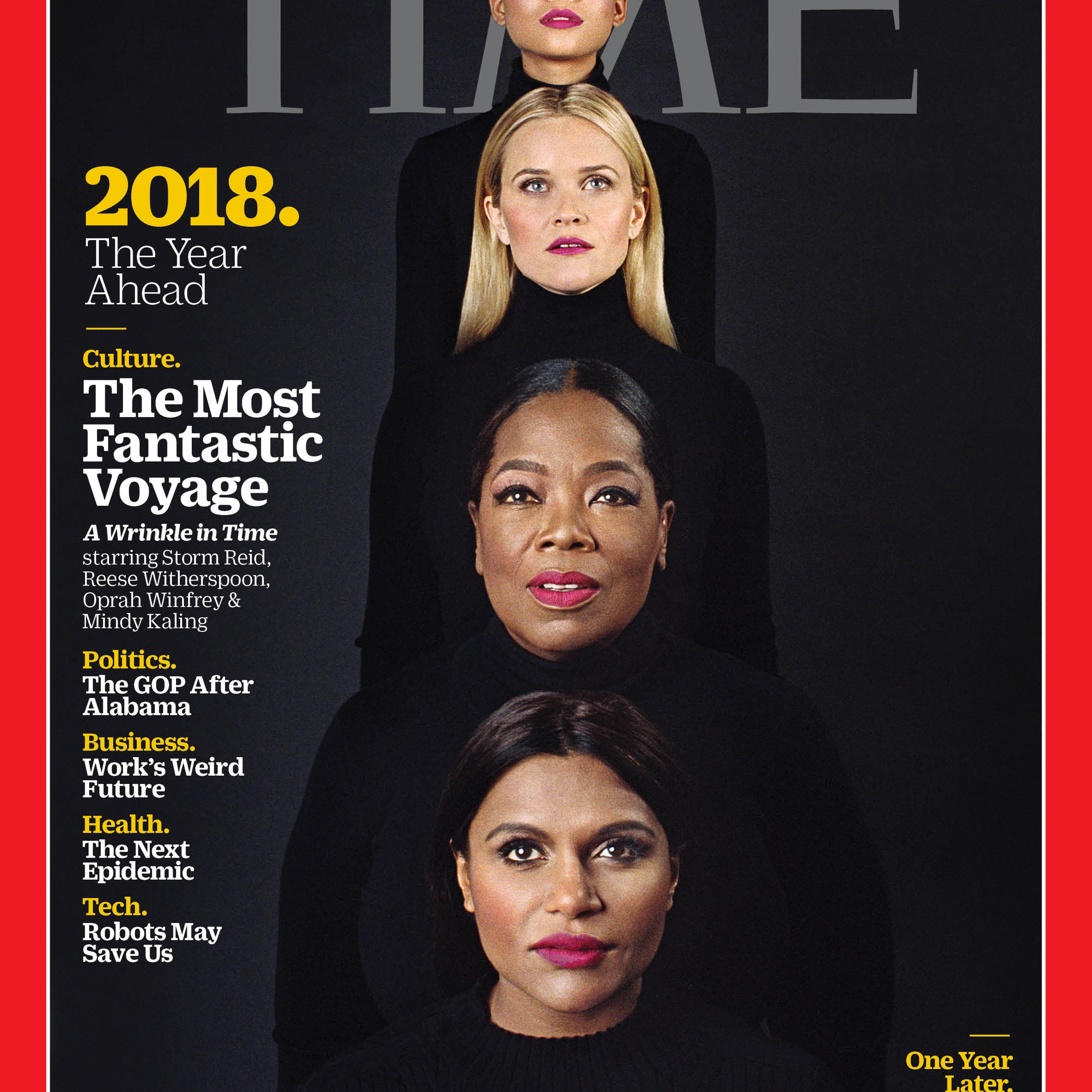 2018 The Year Ahead Wrinkle in Time Time Magazine Cover
