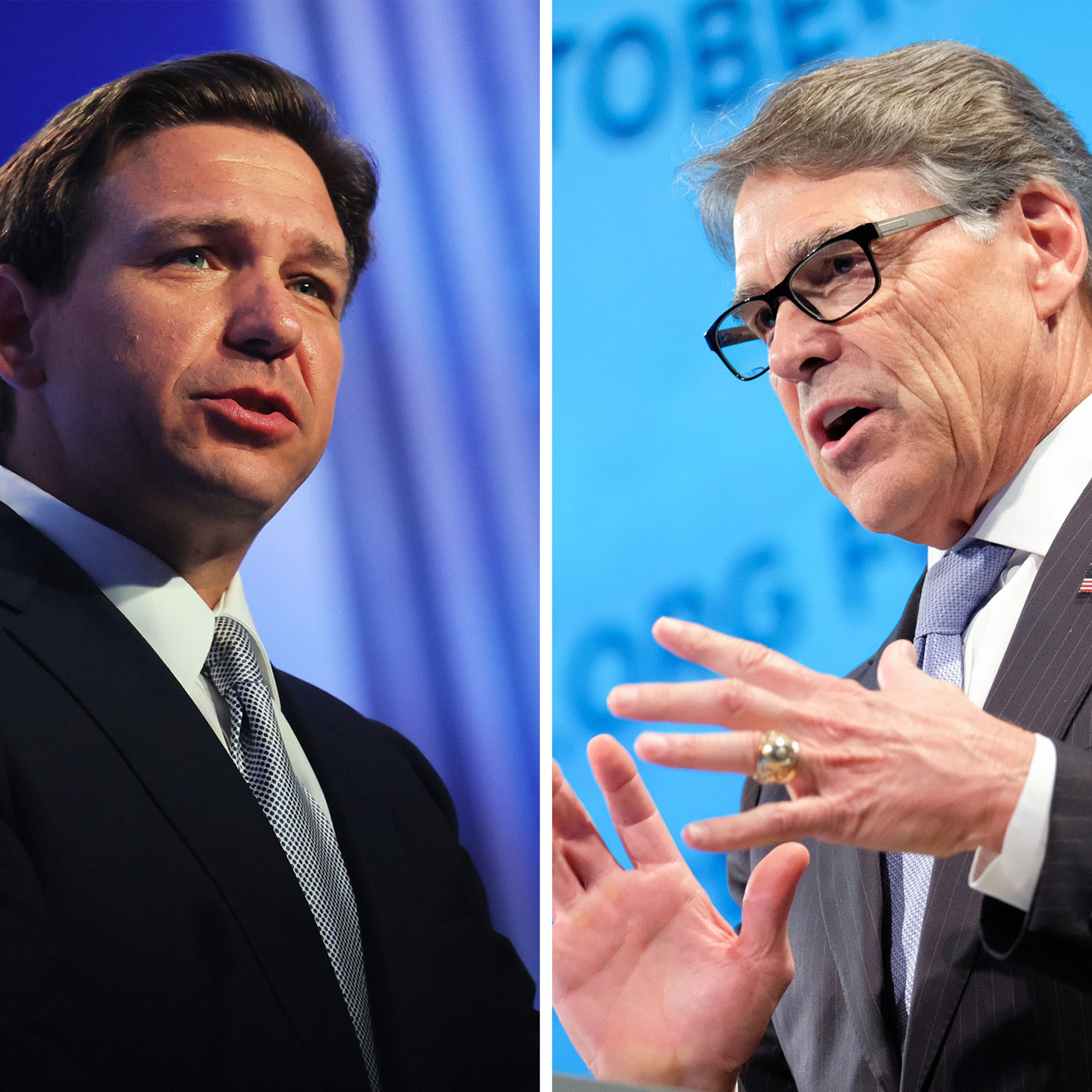 Florida Gov. Ron DeSantis; Secretary of Energy and former Governor of Texas Rick Perry