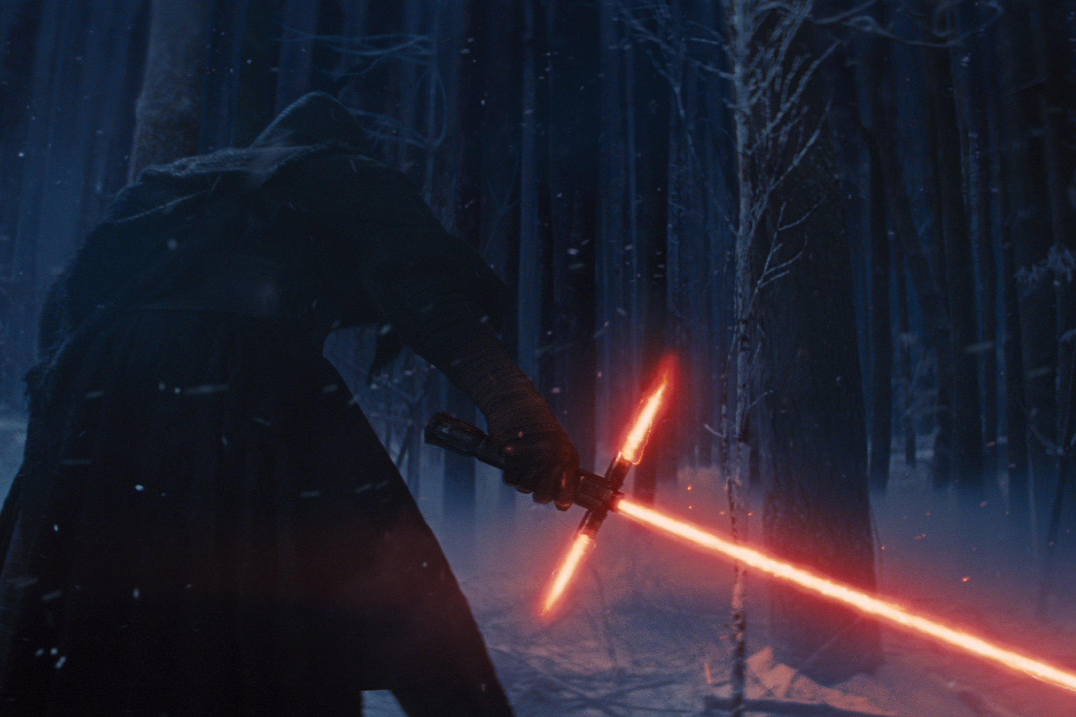 Adam Driver as Kylo Ren in Star Wars: The Force Awakens