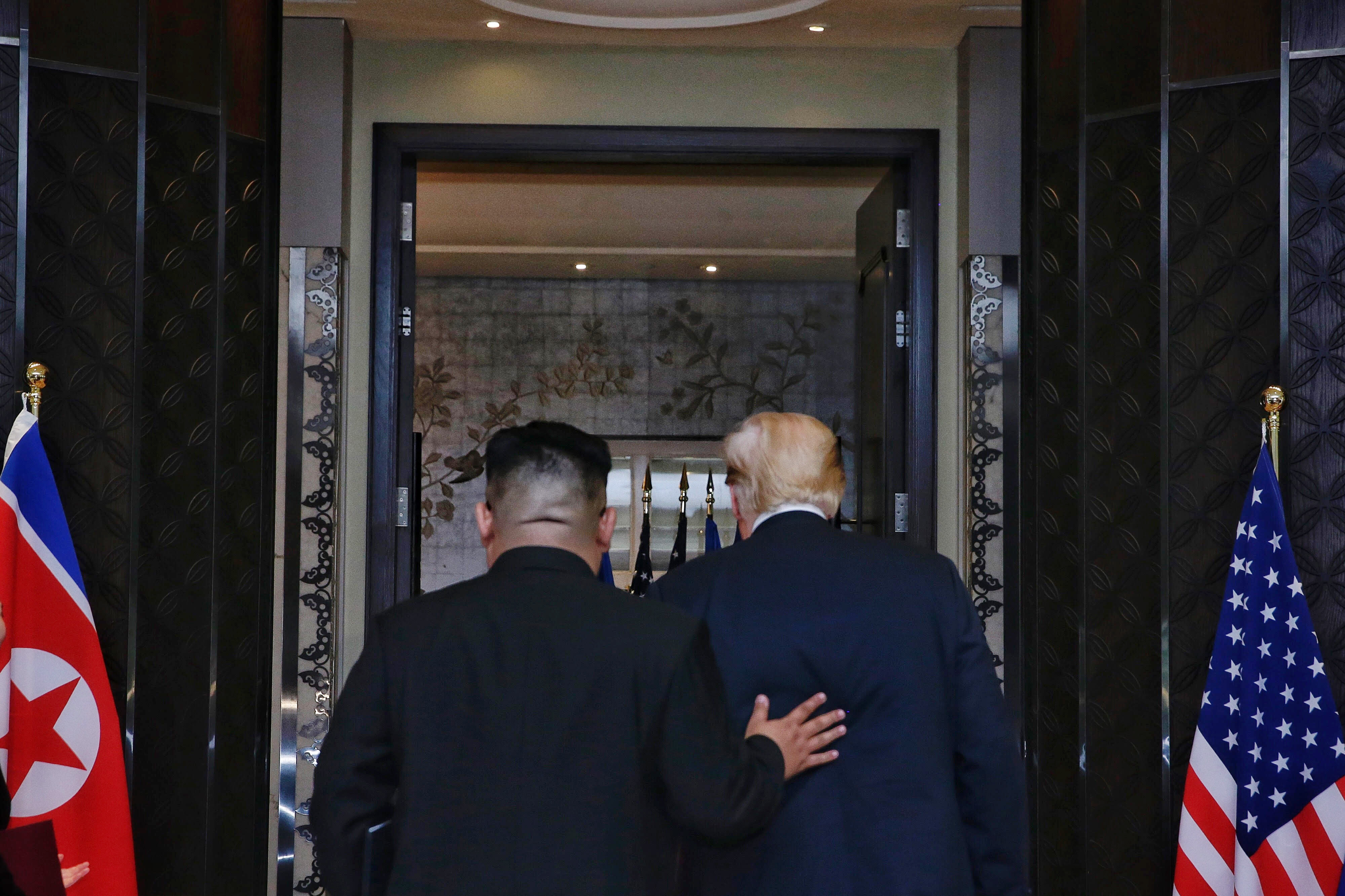 U.S. President Trump Meets North Korean Leader Kim Jong-un During Landmark Summit In Singapore