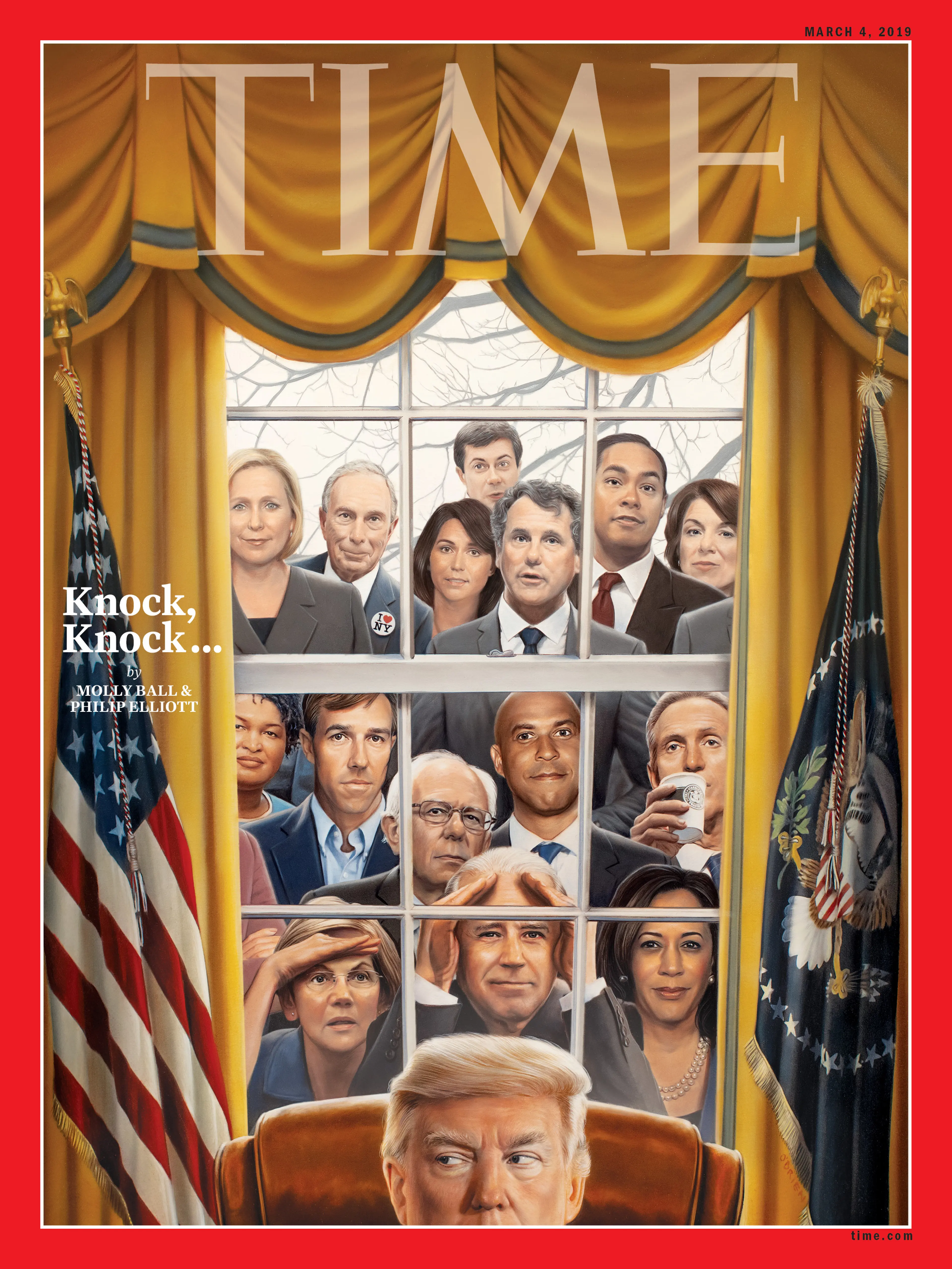 Knock Knock 2020 Election Time Magazine Cover