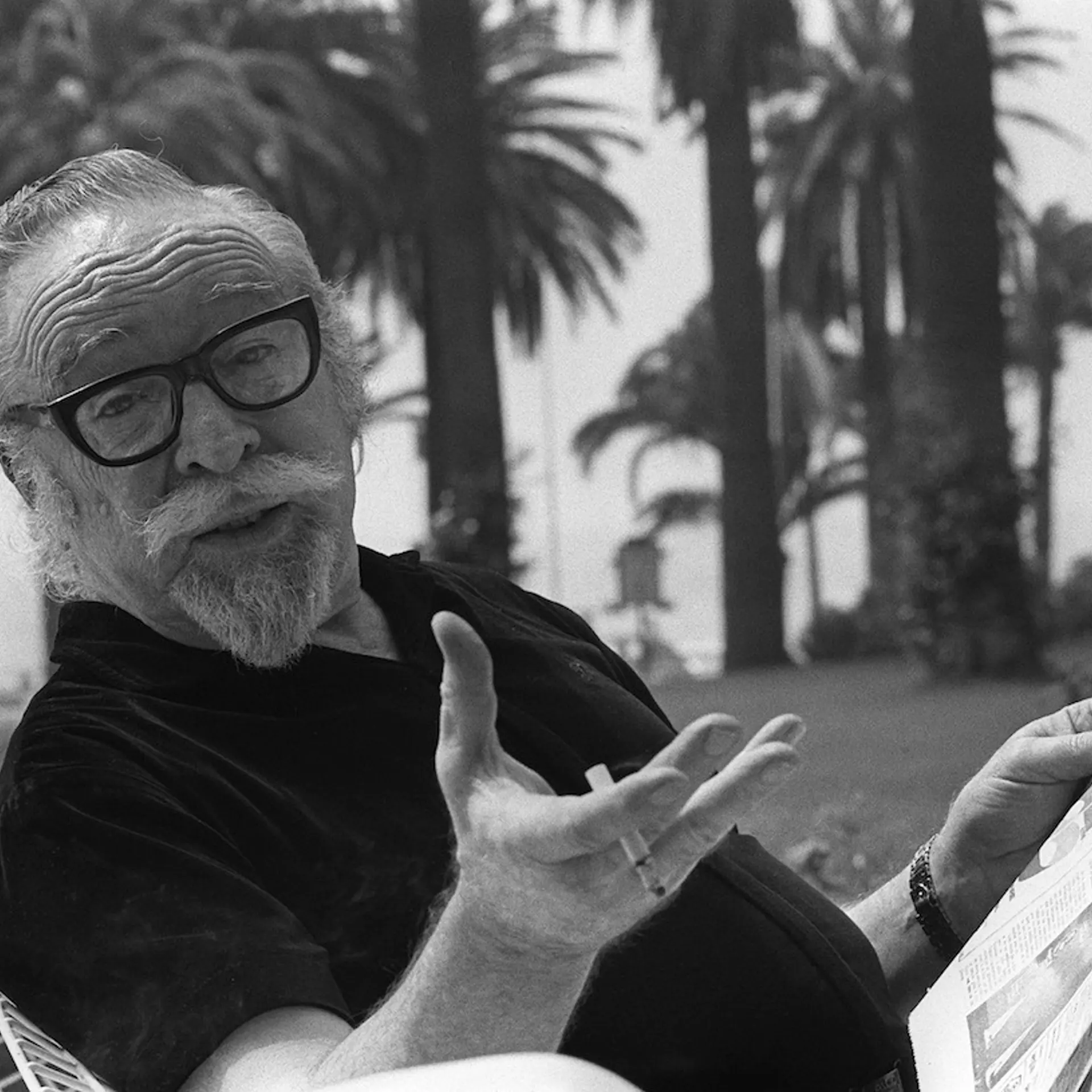 American movie director Dalton Trumbo pose for pho