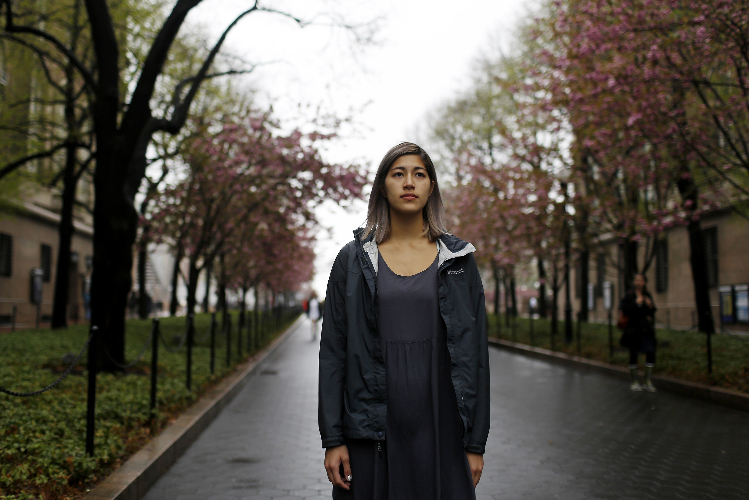 Emma Sulkowicz at Columbia University in New York City, on May 1, 2014.
