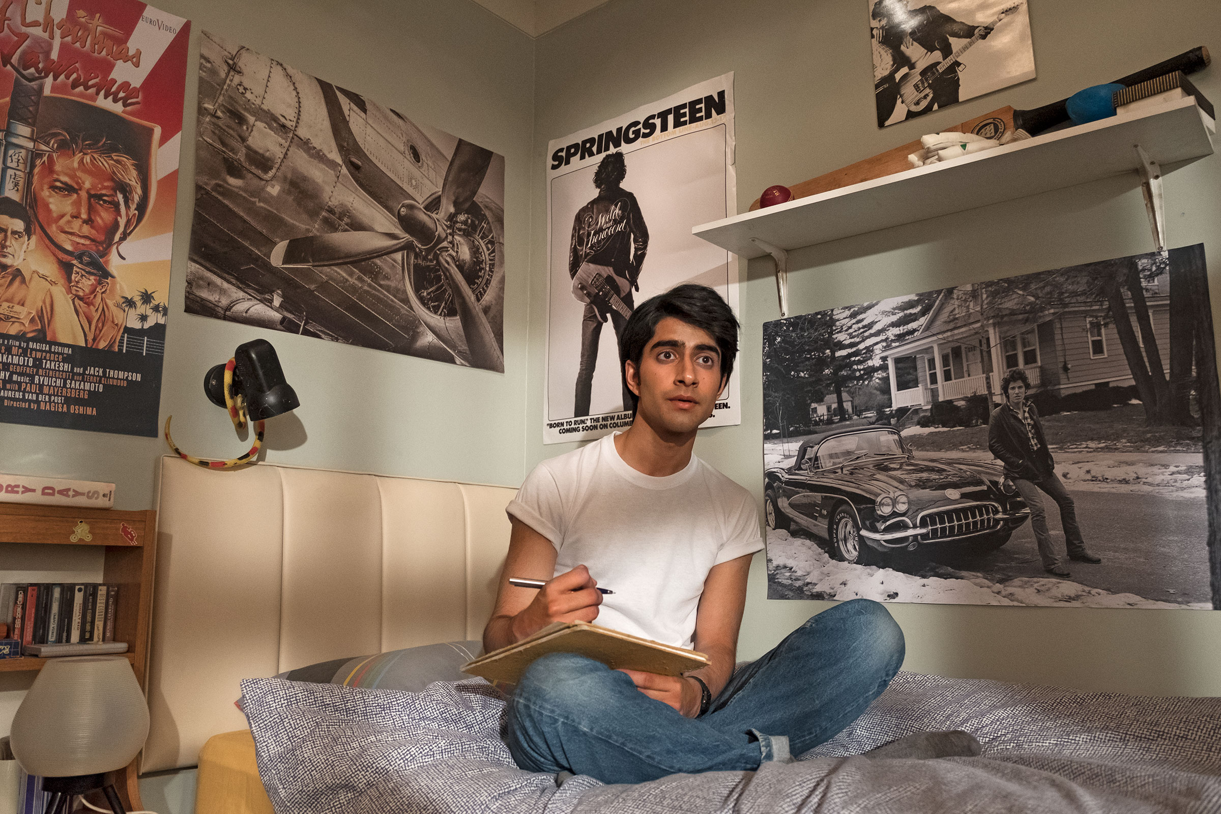 Javed (Kalra) feels the music of Springsteen.