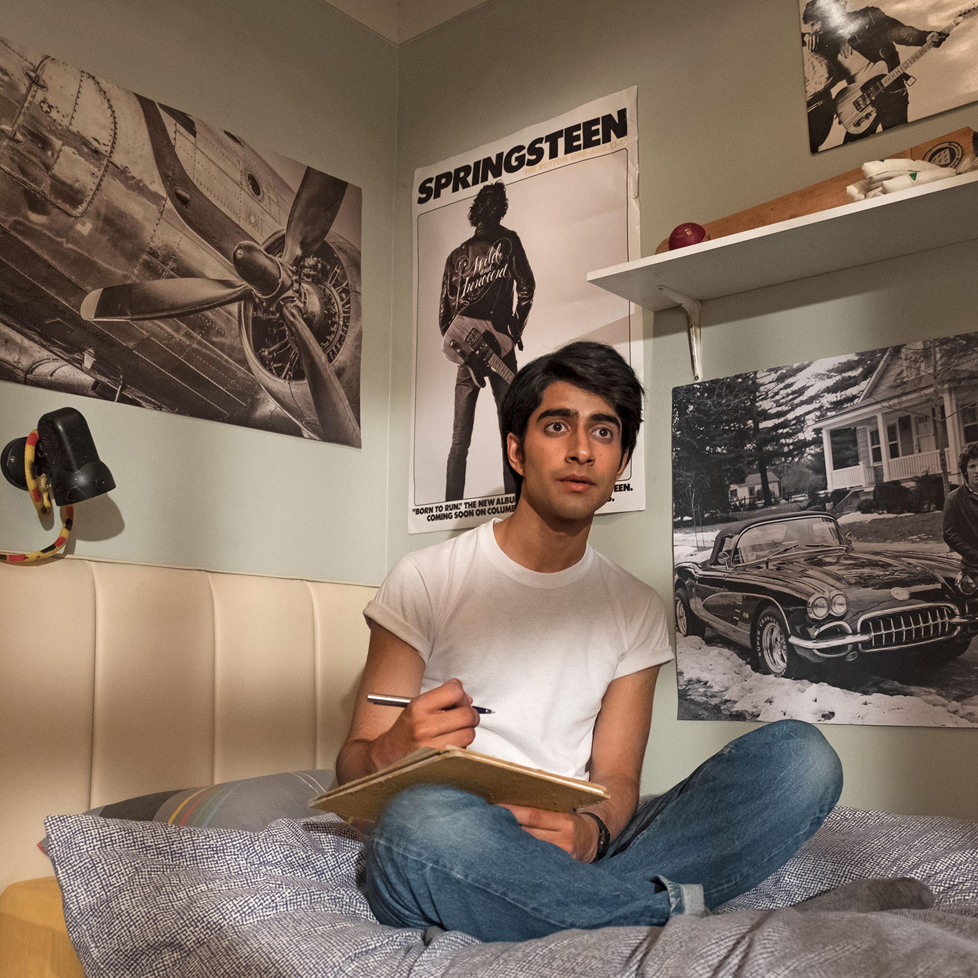 Javed (Kalra) feels the music of Springsteen.