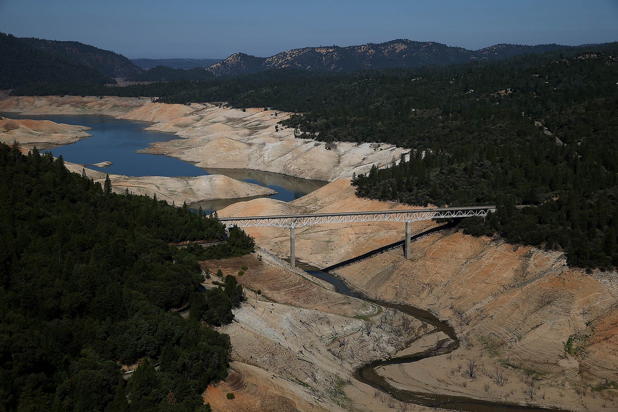 Statewide Drought Takes Toll On California's Lake Oroville Water Level