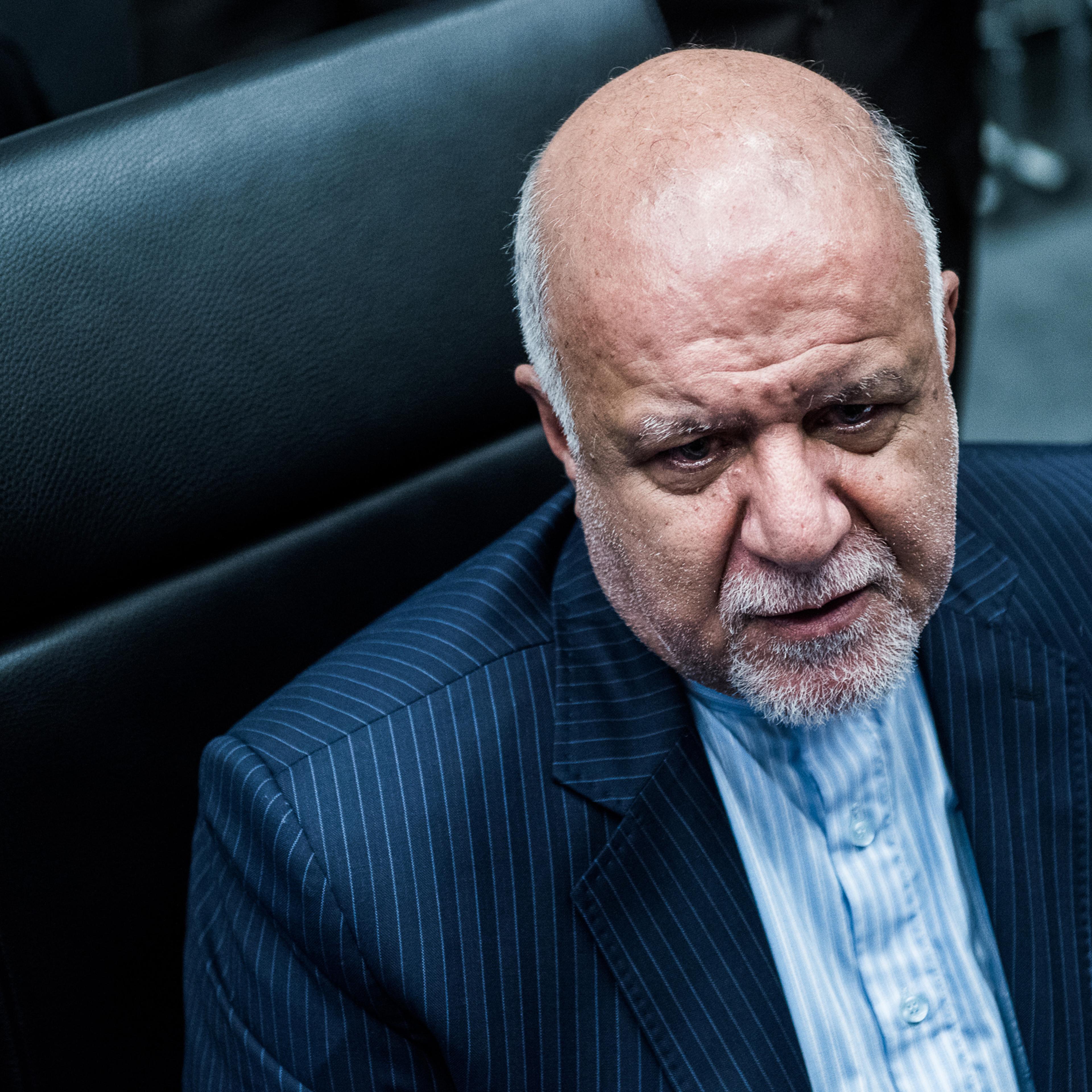 Bijan Namdar Zanganeh, Iran's petroleum minister, looks on ahead of the 169th Organization of Petroleum Exporting Countries (OPEC) meeting in Vienna, Austria, on June 2, 2016.