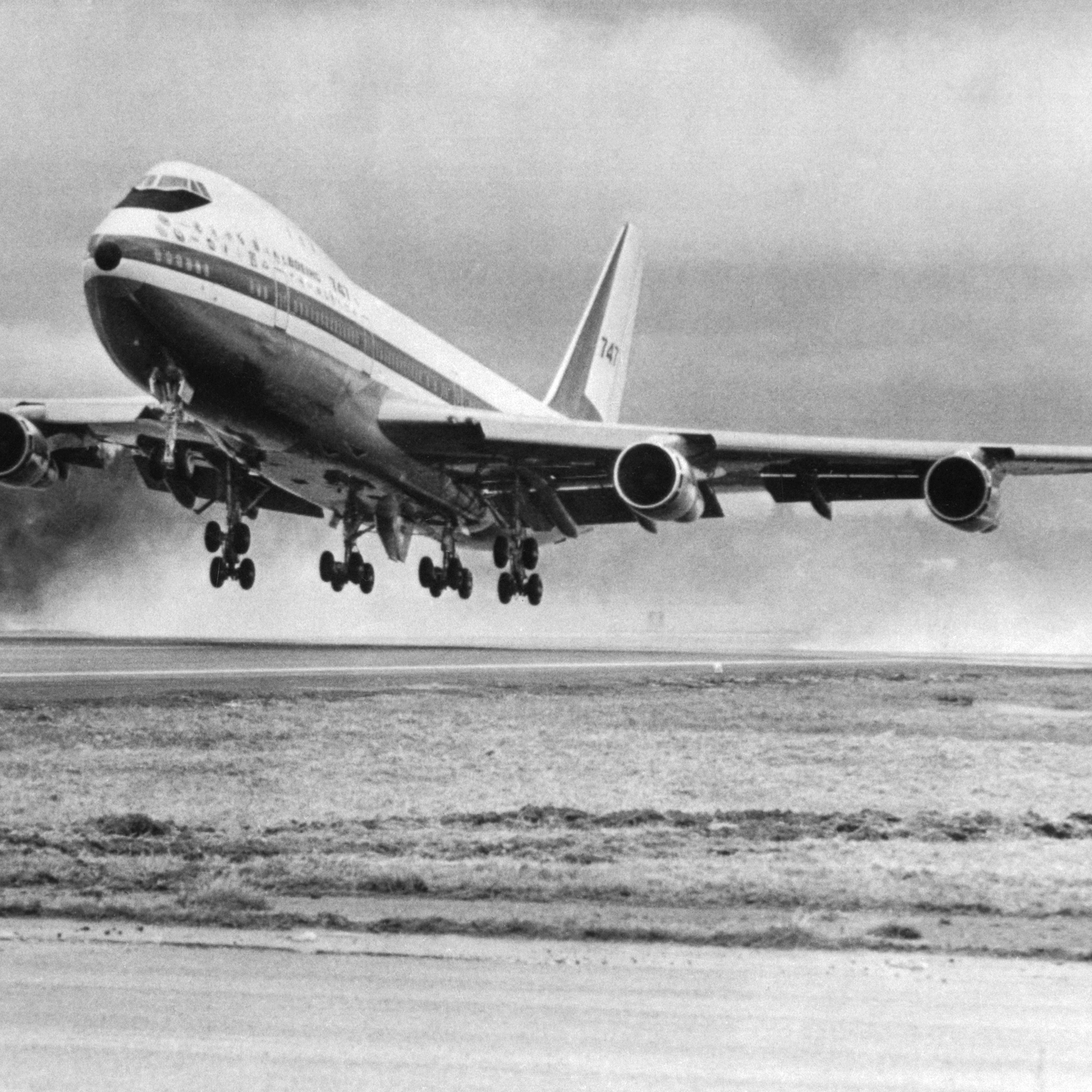 First Takeoff of Boeing 747
