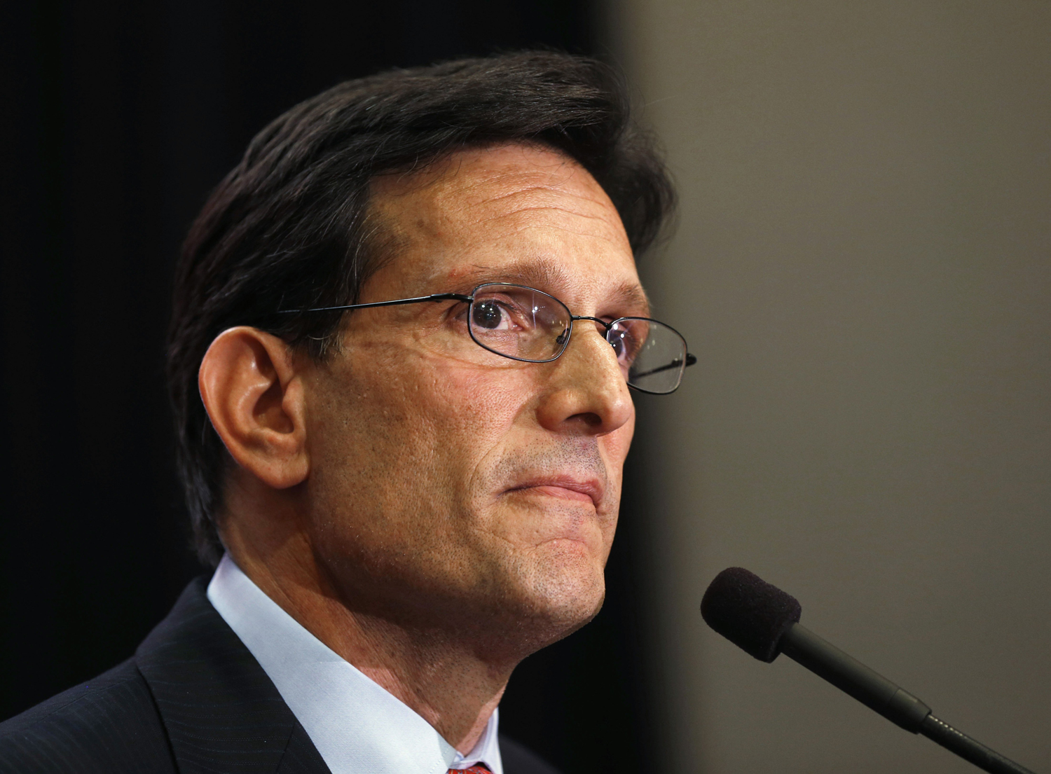 House Majority Leader Eric Cantor delivers a concession speech in Richmond, Va. on June 10, 2014.