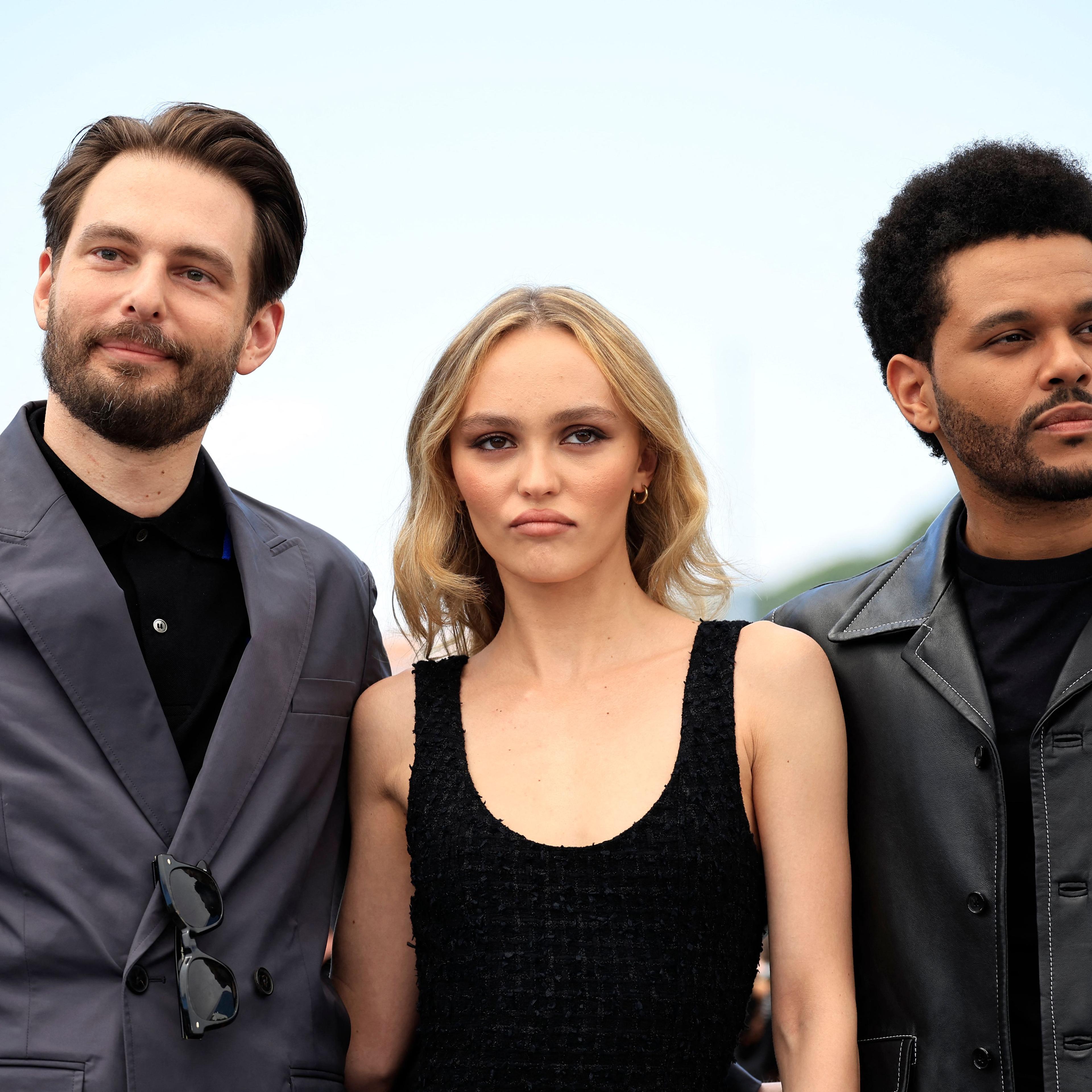 Sam Levinson, Lily-Rose Depp, and Abel "The Weeknd" Tesfaye at the Cannes Film Festival