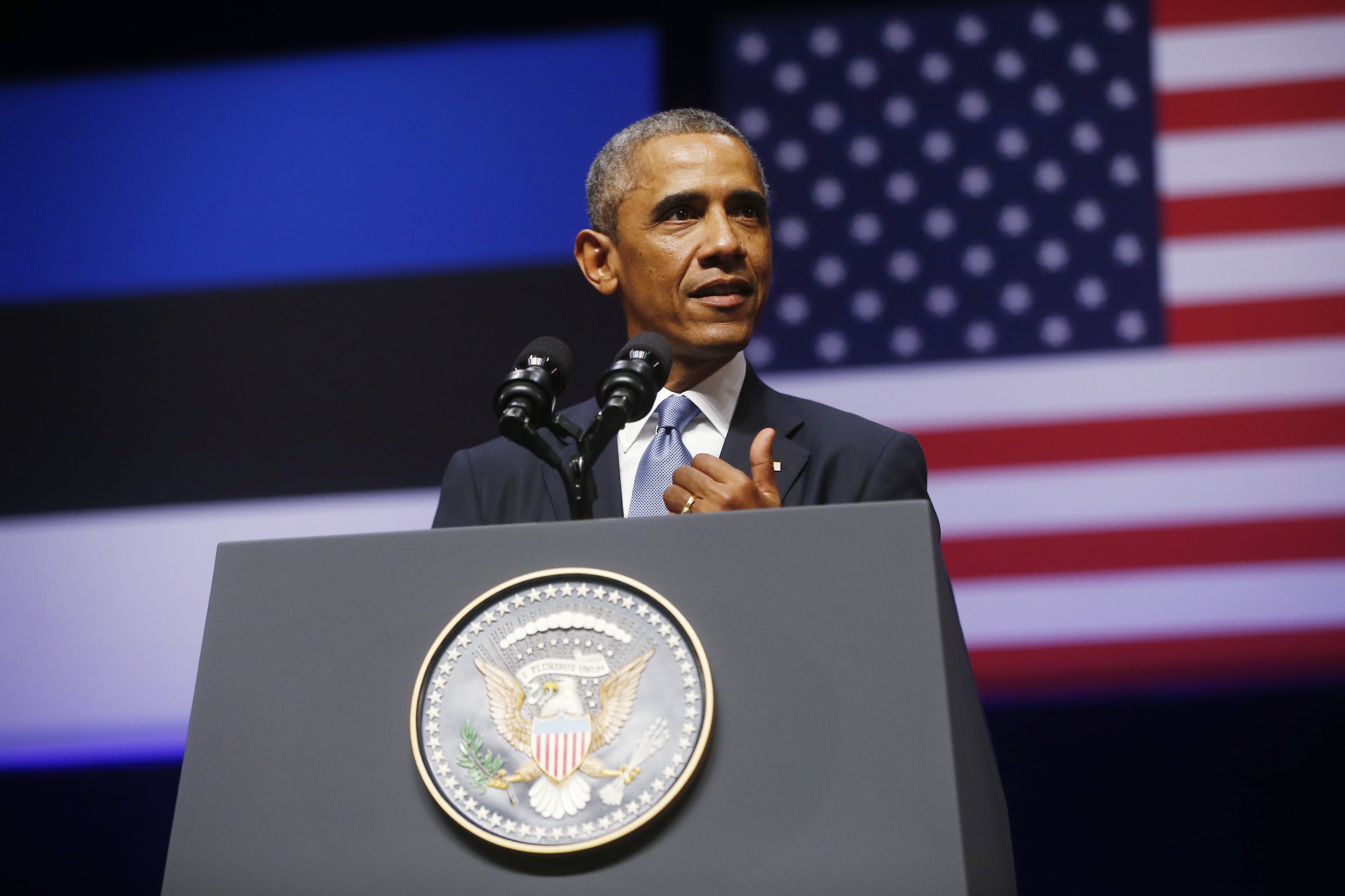 Barack Obama Estonia Europe