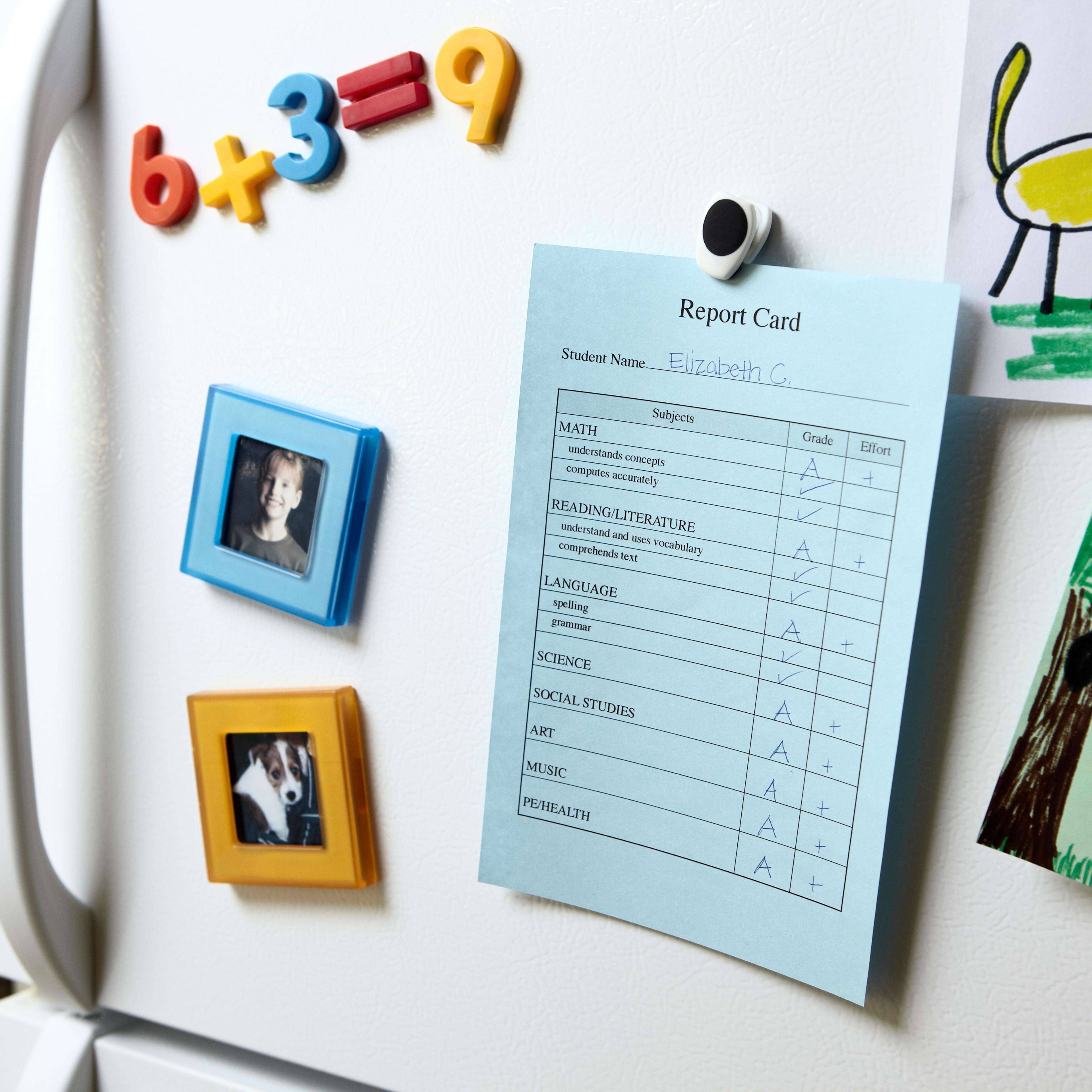 Report Card on Refrigerator