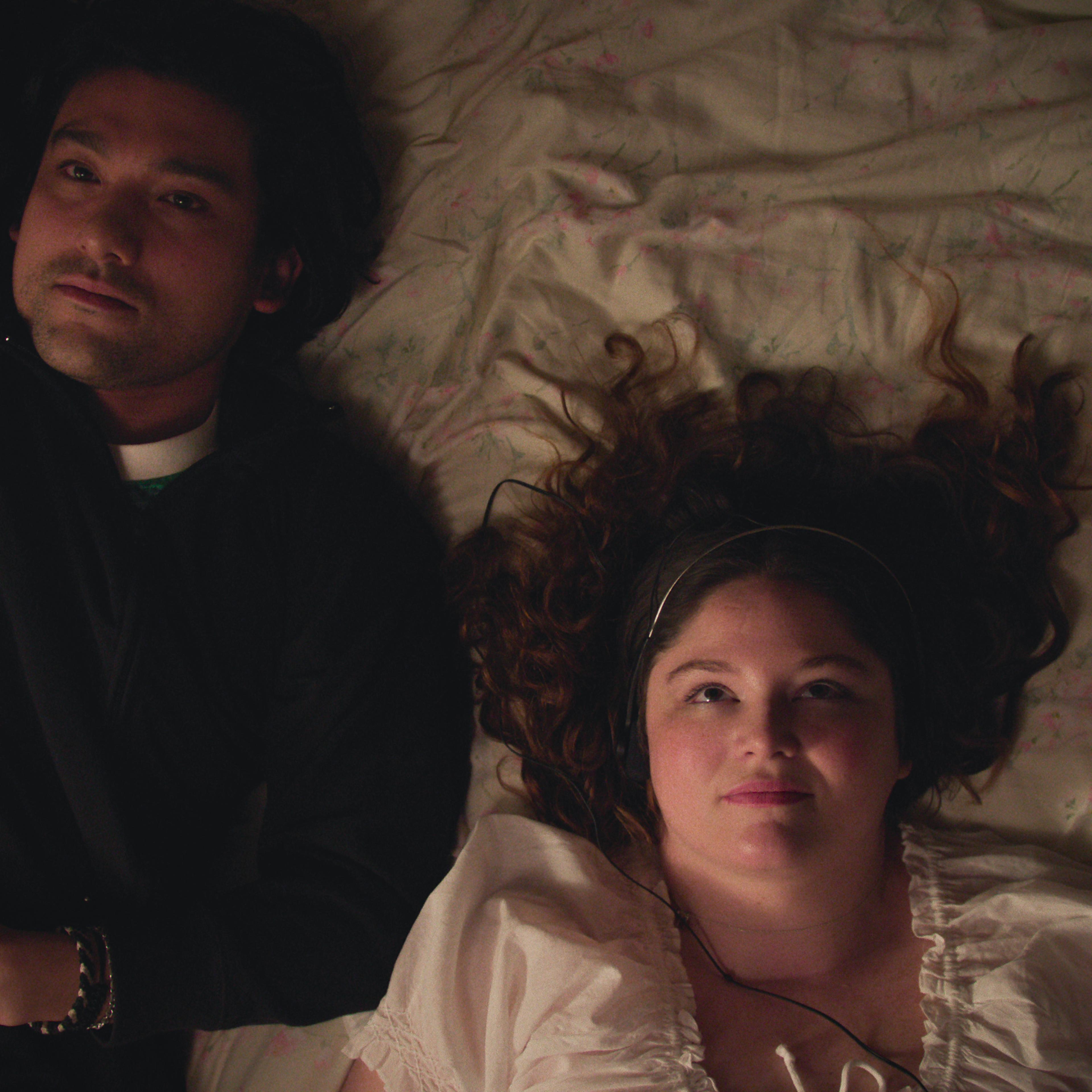 Will Sharpe and Megan Stalter in <i>Too Much</i>