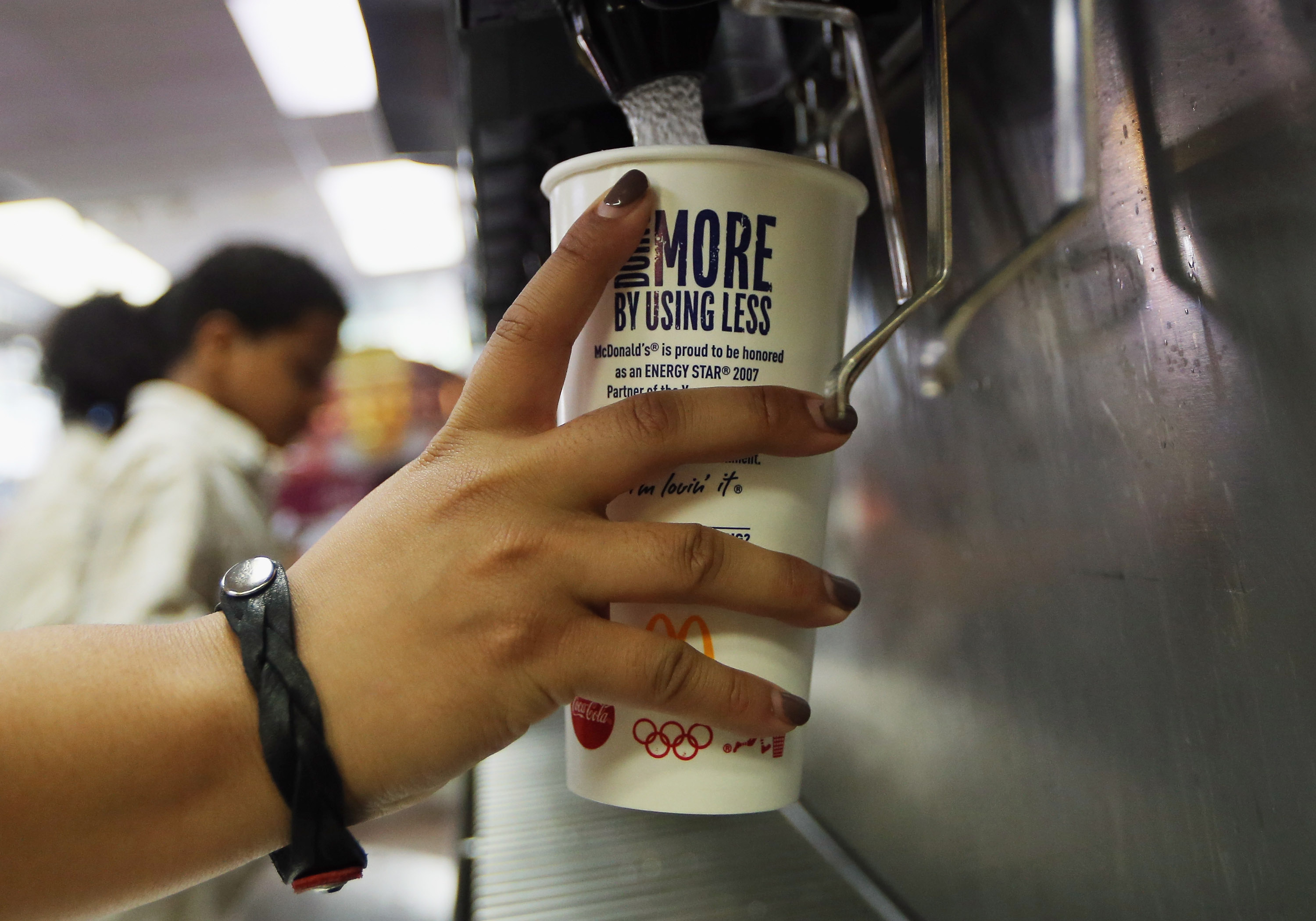 mcdonalds cup theft water car