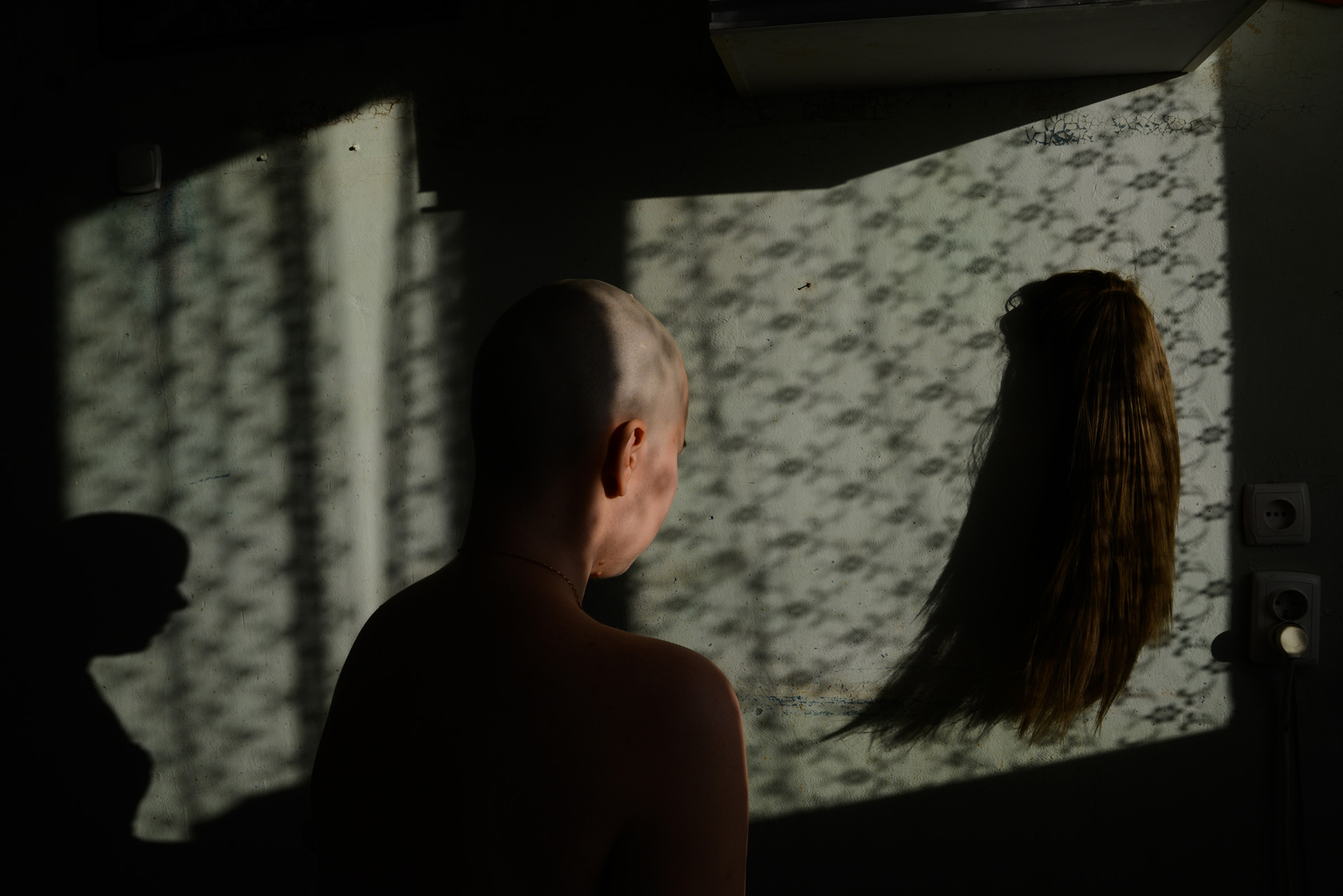 Me and my wig, which I used to wear during treatment.