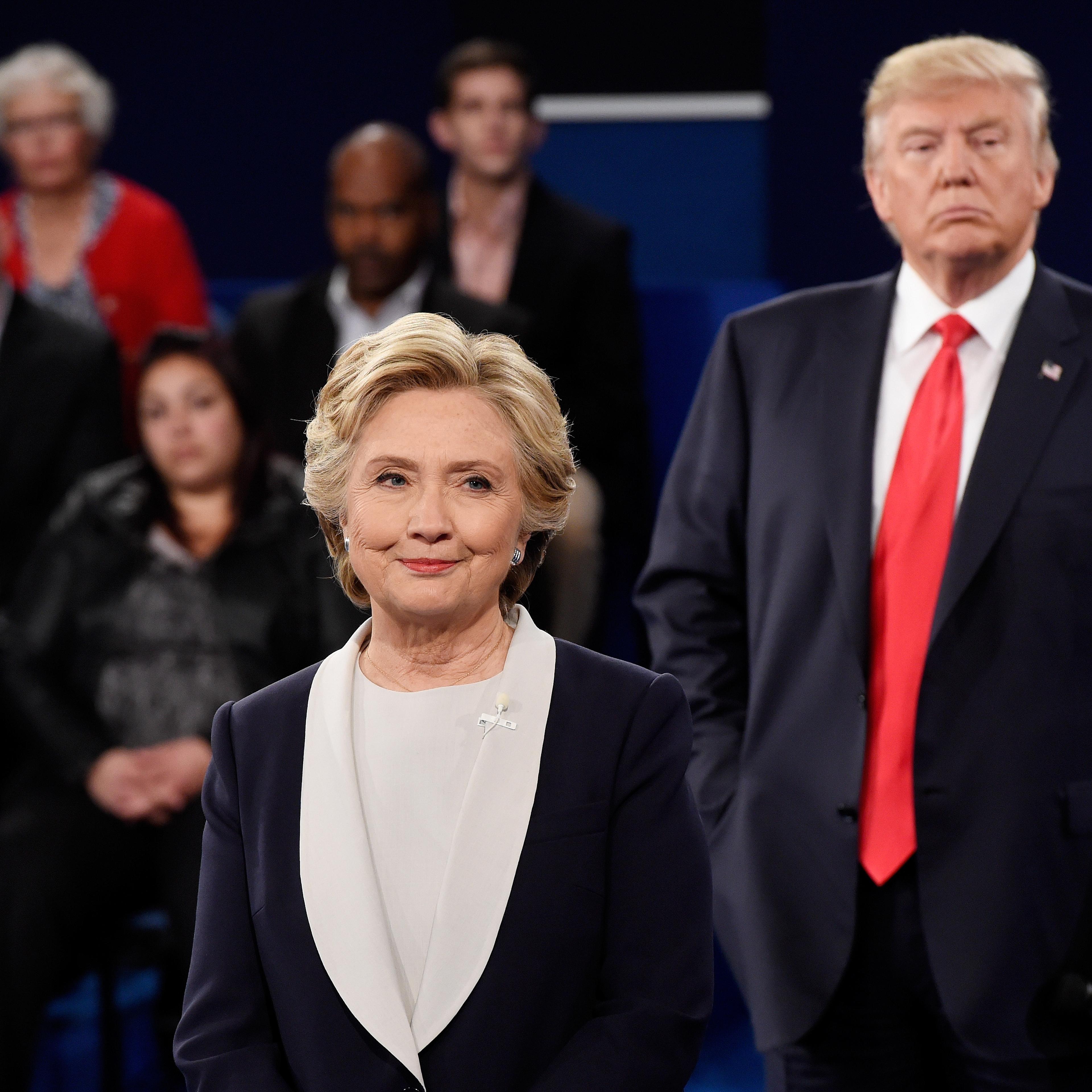 Candidates Hillary Clinton And Donald Trump Hold Second Presidential Debate At Washington University