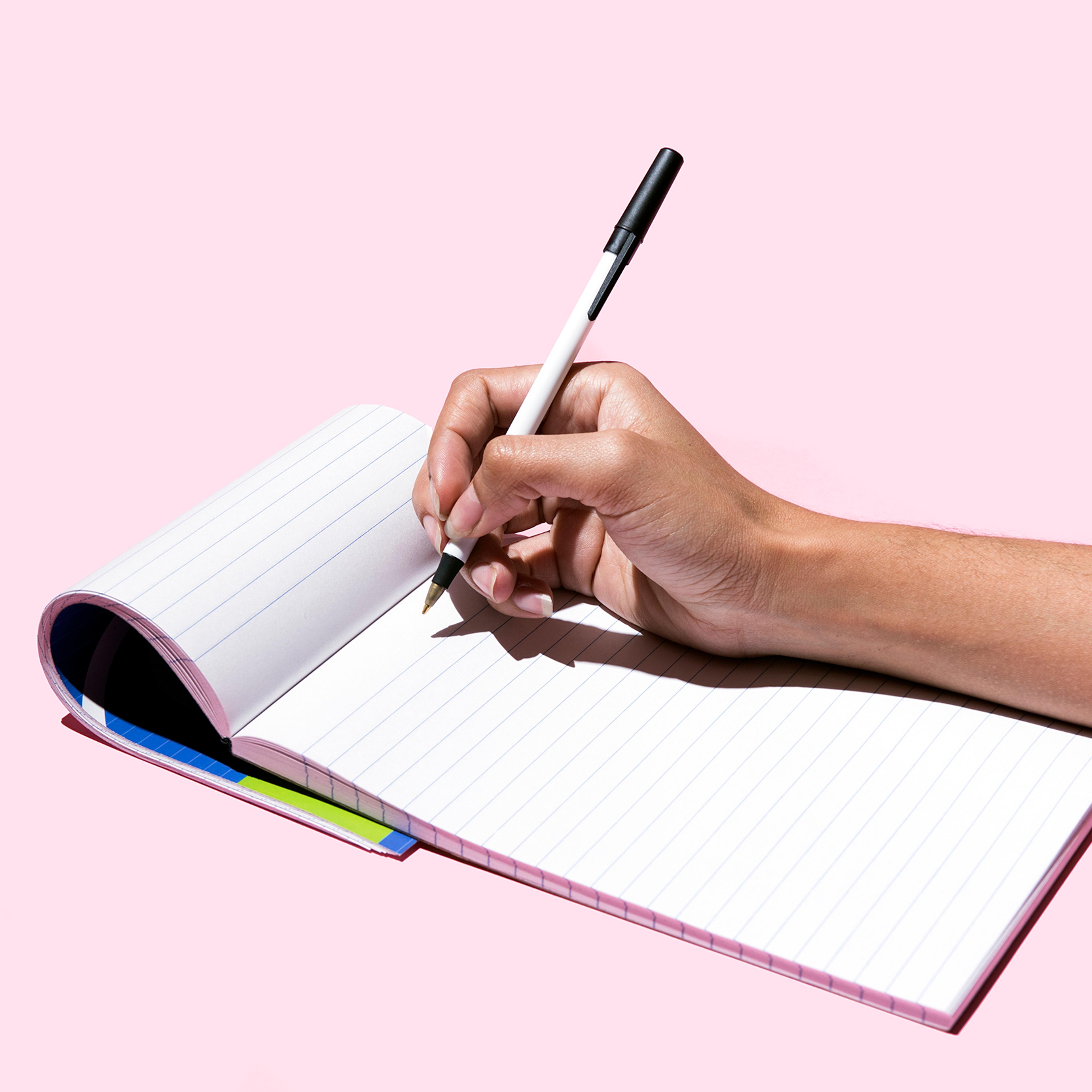 pen-notepad-advice-success-to-do-ideas-motto-stock