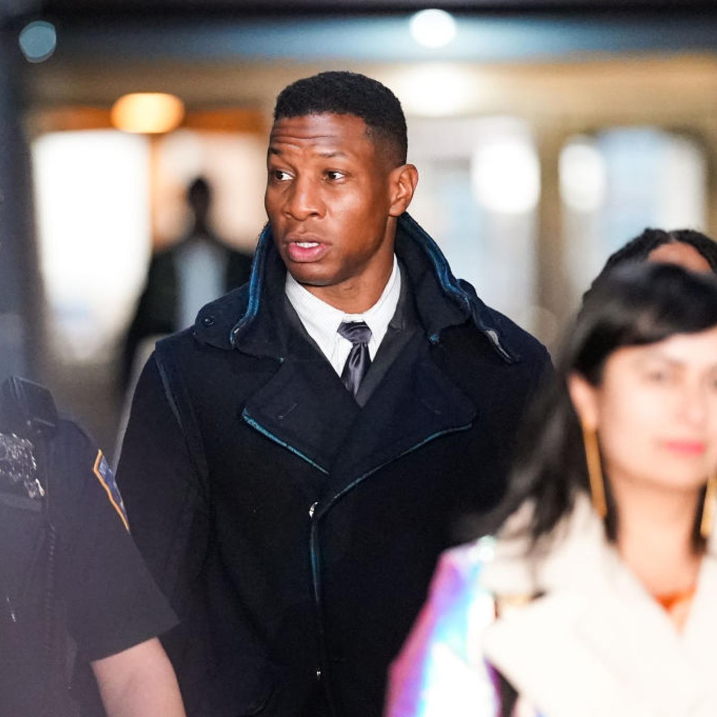Actor Jonathan Majors Arrives At Court For Closing Arguments In Domestic Violence Trial