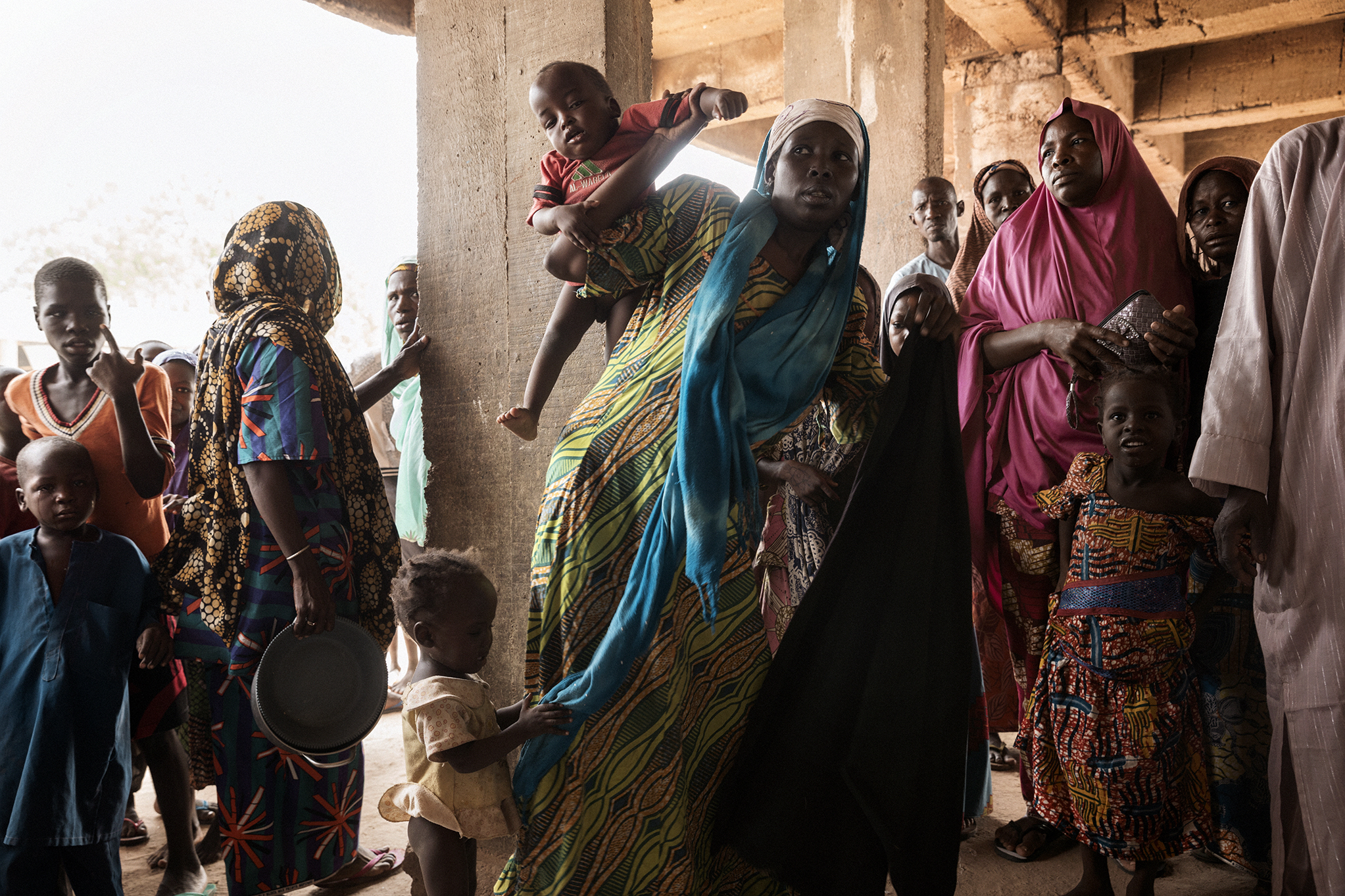 Delori 1 camp in the outskirts of Maiduguri houses roughly 29 thousand internally displaced people who have fleed Boko Haram controlled areas. Nigeria 2017
