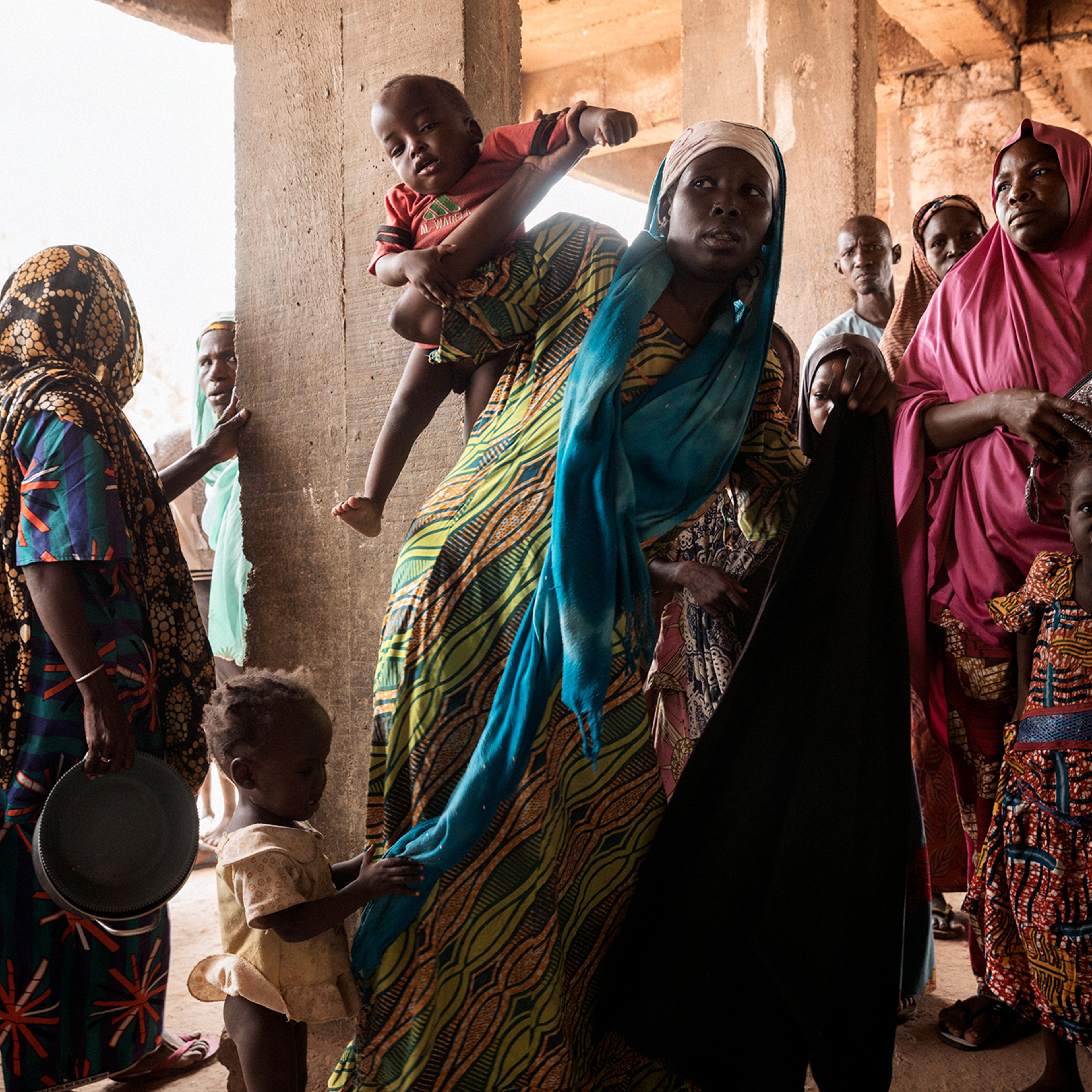 Delori 1 camp in the outskirts of Maiduguri houses roughly 29 thousand internally displaced people who have fleed Boko Haram controlled areas. Nigeria 2017