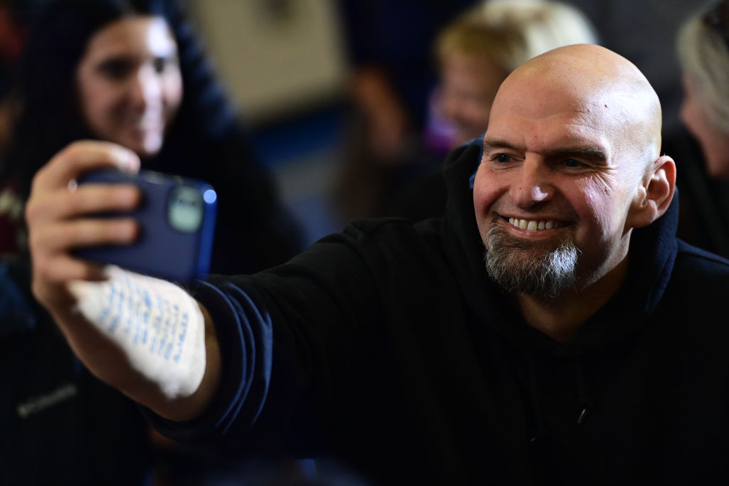 Gubernatorial Candidate Josh Shapiro Campaigns With John Fetterman In Philadelphia