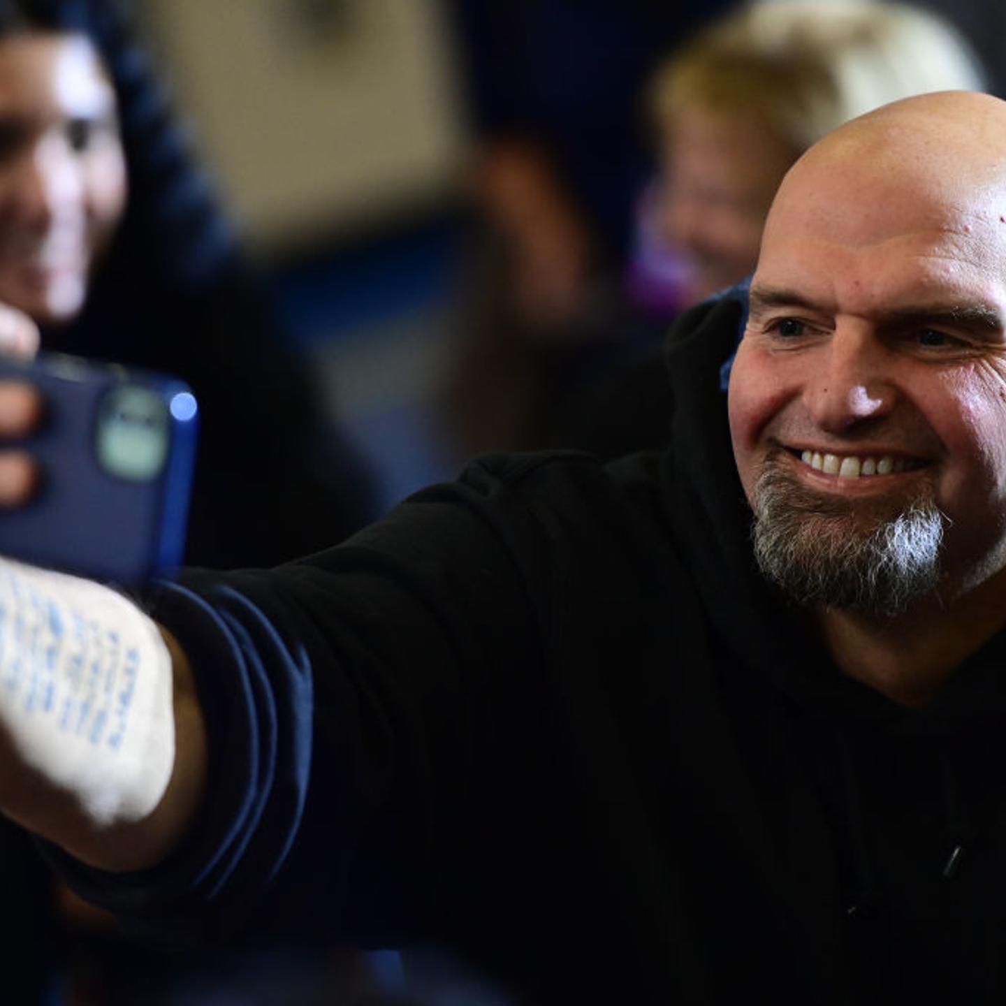 Gubernatorial Candidate Josh Shapiro Campaigns With John Fetterman In Philadelphia