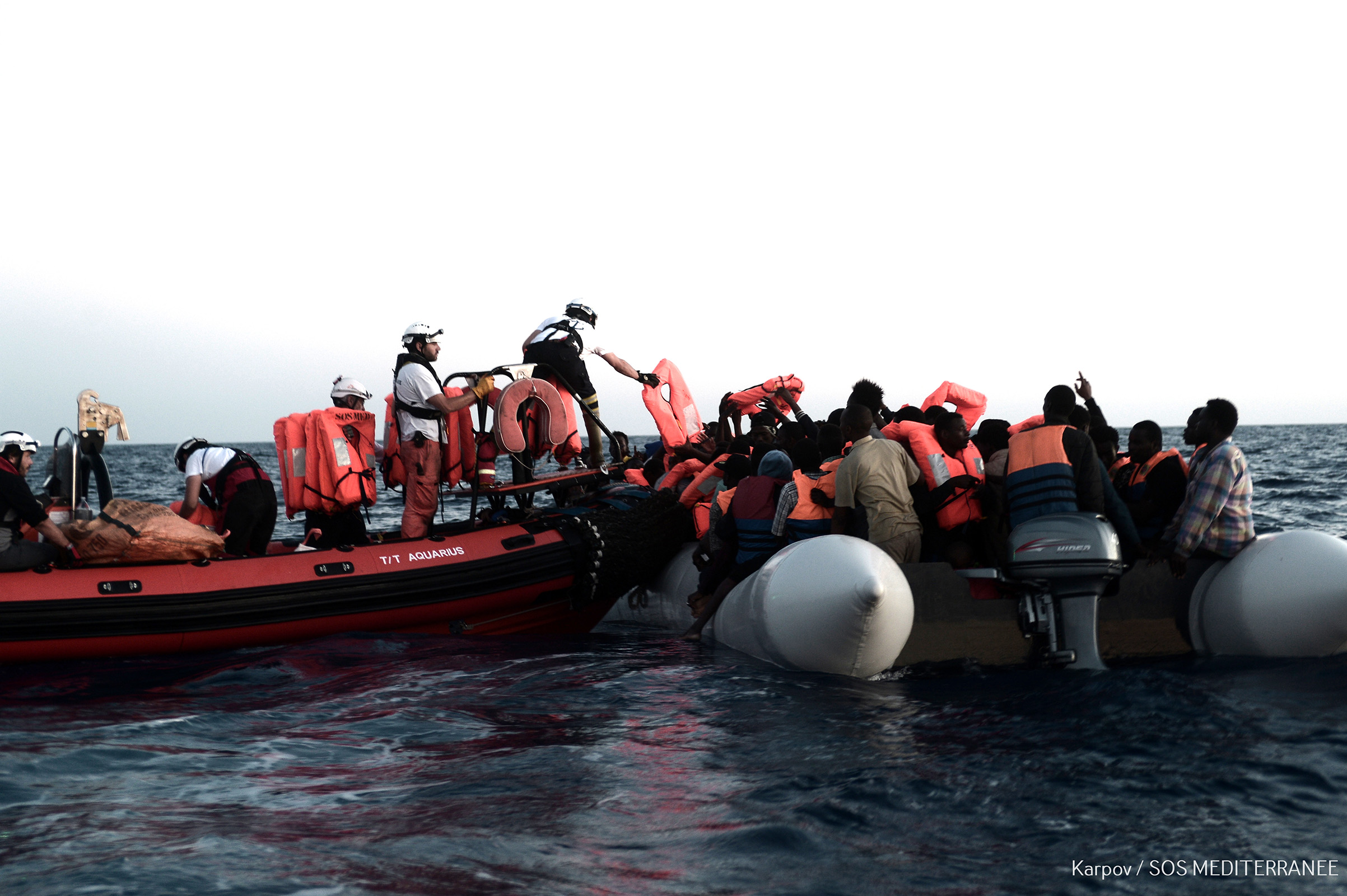 Aquarius Ship Rescue Libyan Migrants