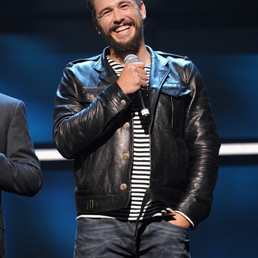 James Franco at the Hulu Upfront Presentation on April 29, 2015 in New York City.