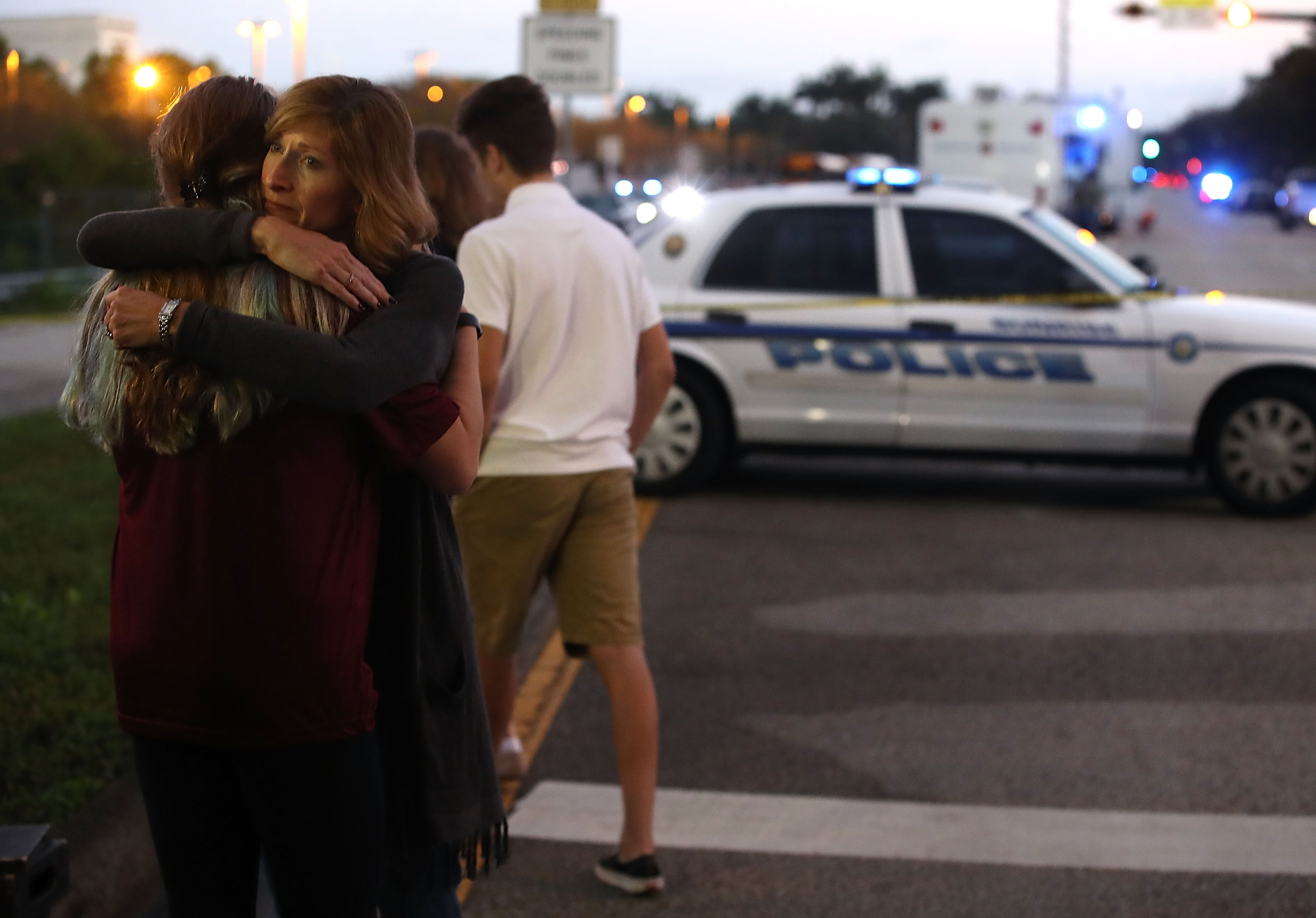 Florida Town Of Parkland In Mourning, After Shooting At Marjory Stoneman Douglas High School Kills 17