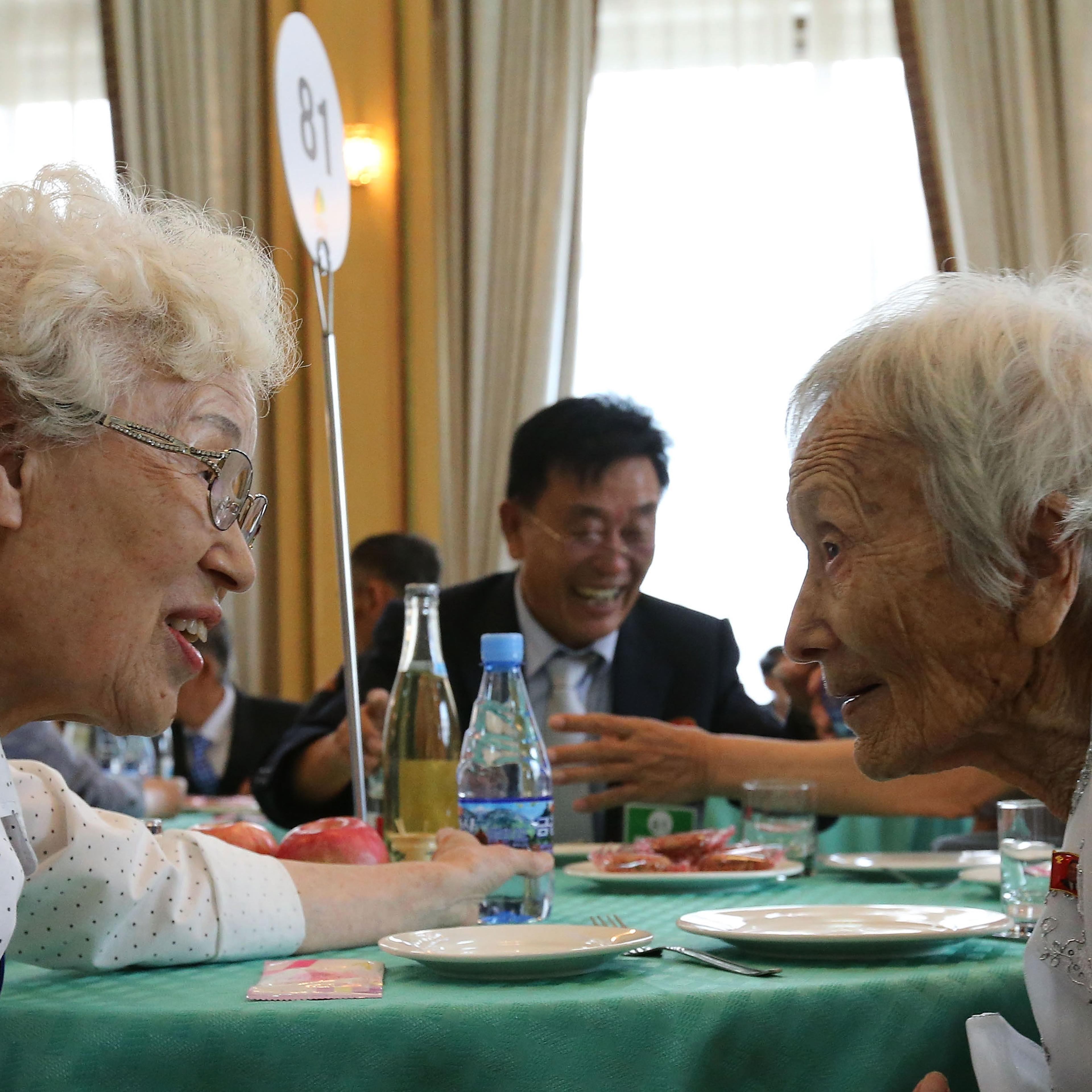 South and North Koreans Hold Family Reunion Decades Since The War