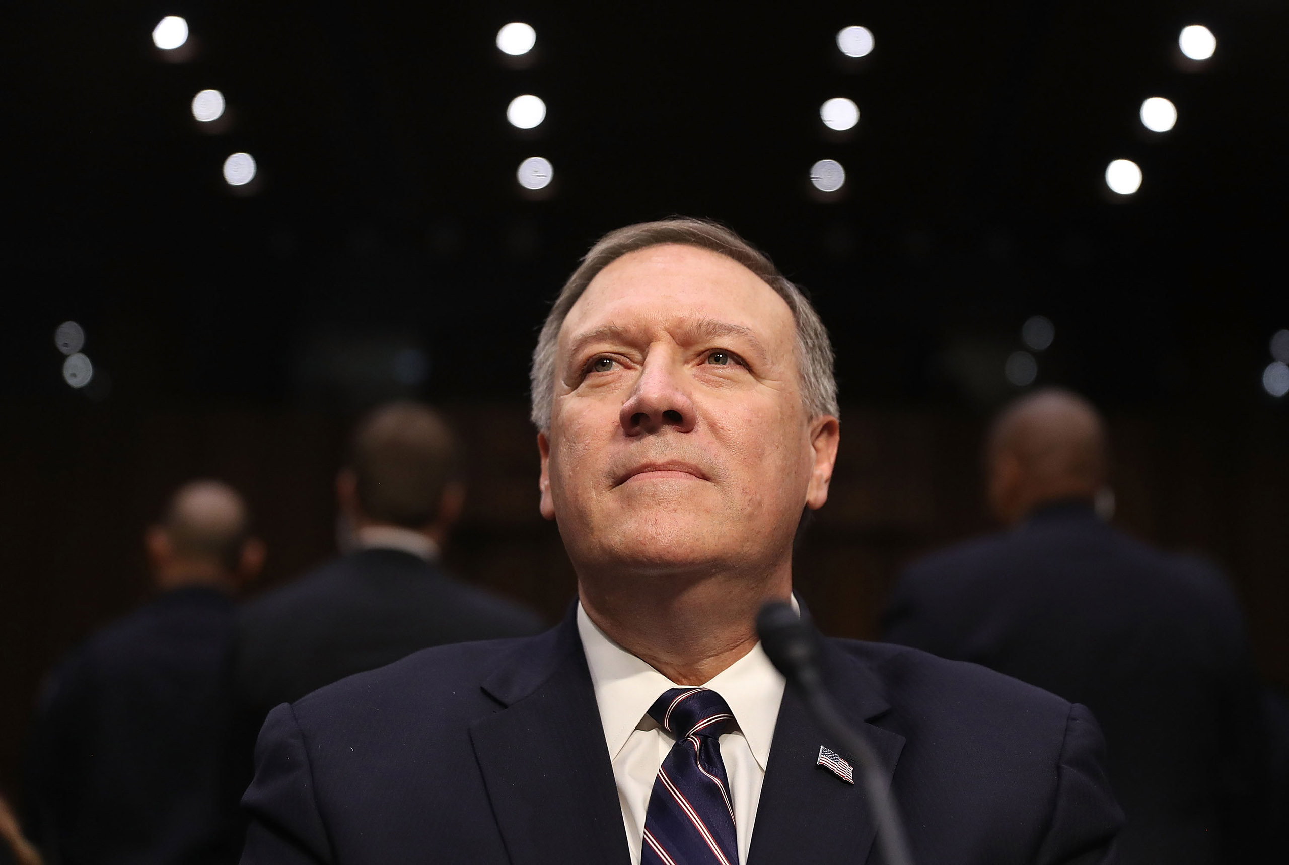Senate Committee Holds Confirmation Hearing For Rep. Mike Pompeo To Become Director Of C.I.A.