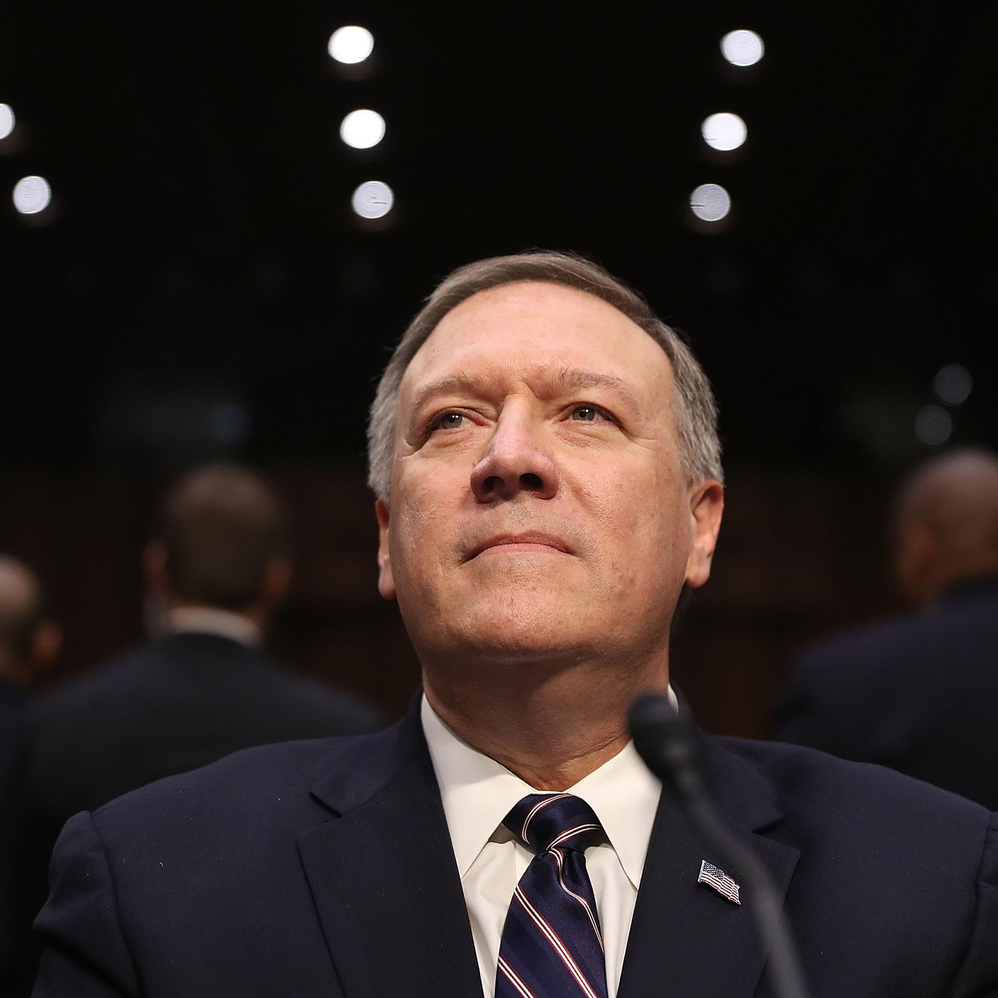 Senate Committee Holds Confirmation Hearing For Rep. Mike Pompeo To Become Director Of C.I.A.