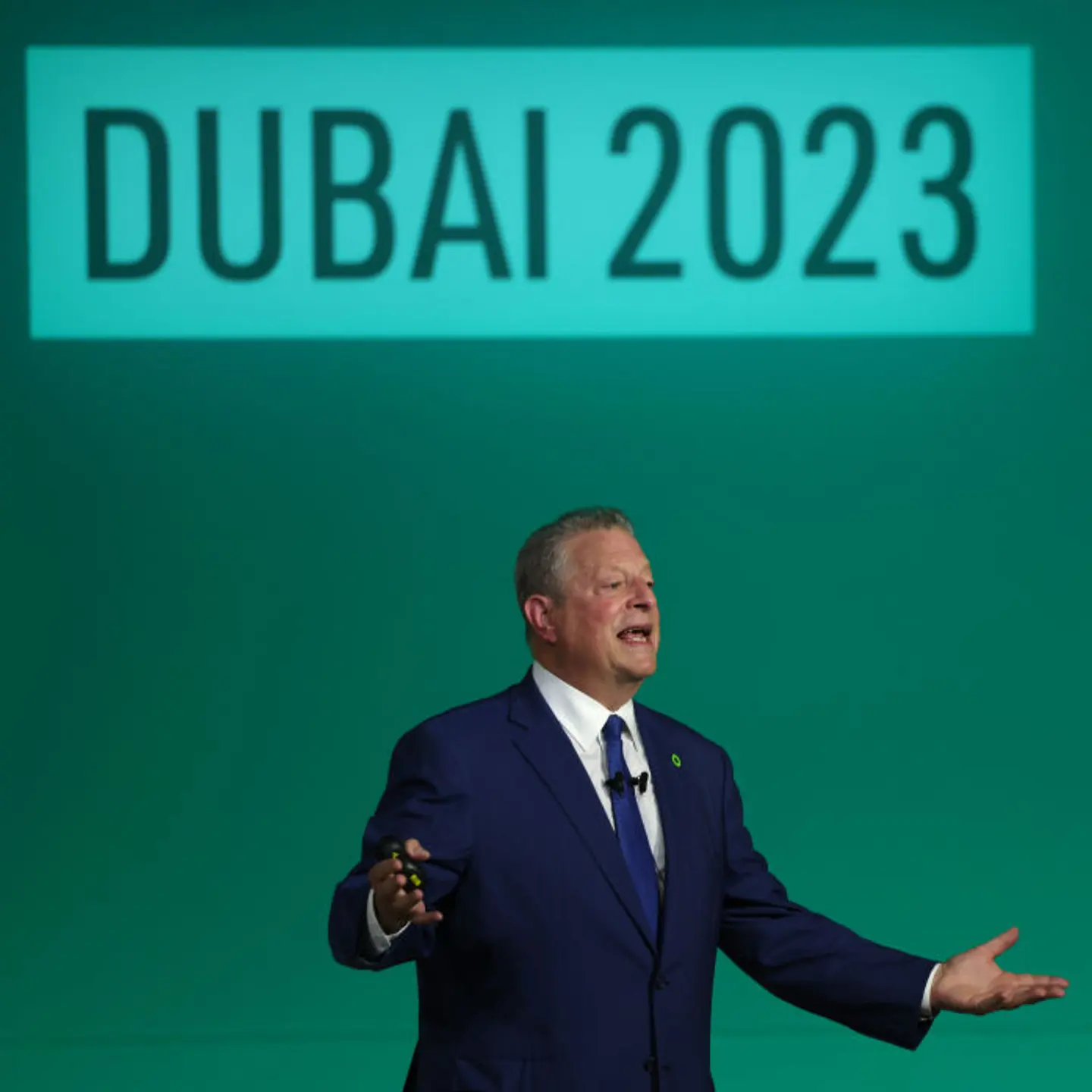 Al Gore, environmentalist and former vice president of the United States, speaks at the UNFCCC COP28 Climate Conference on Dec. 3, 2023 in Dubai, United Arab Emirates.