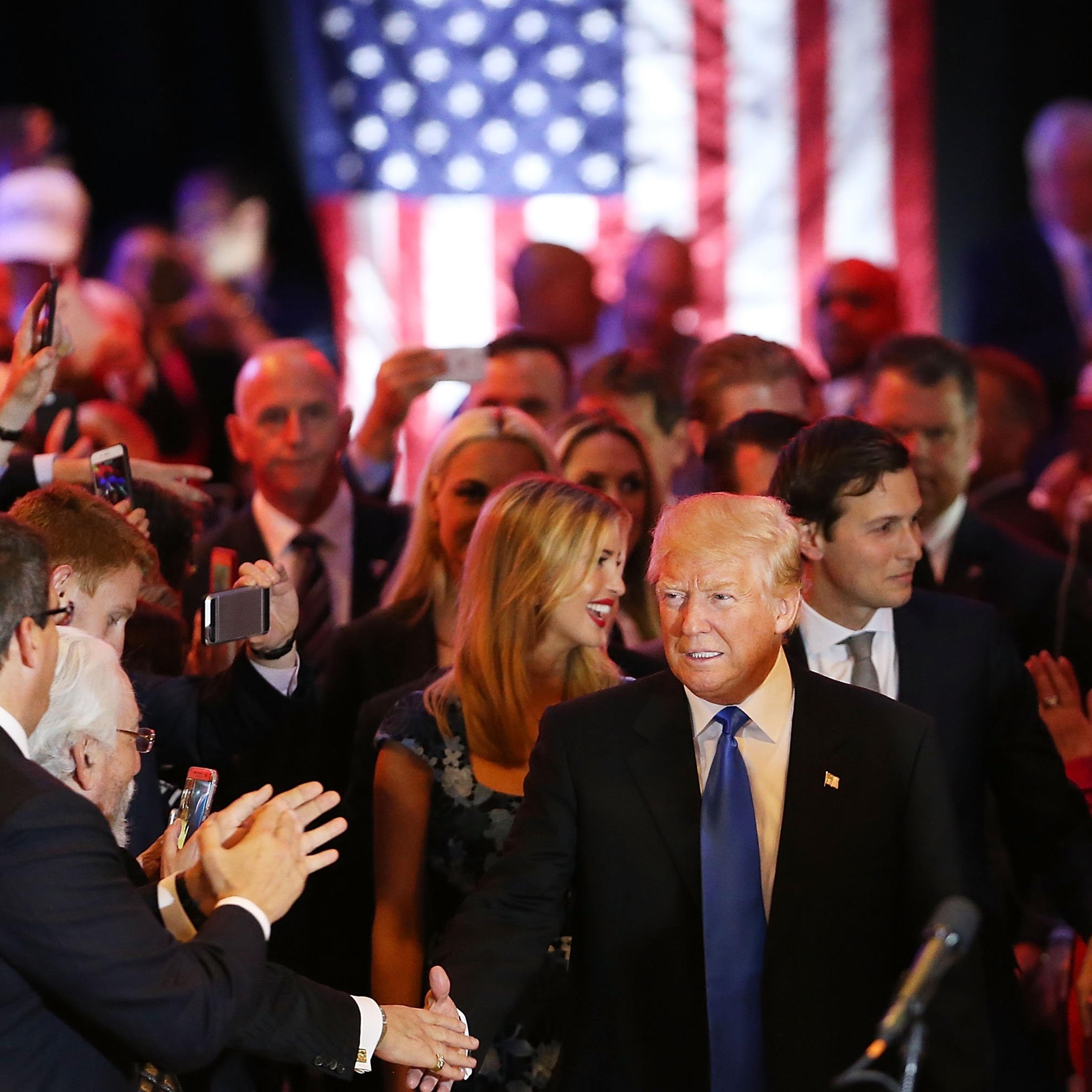 BESTPIX GOP Presidential Candidate Donald Trump Holds Indiana Primary Night Gathering In New York