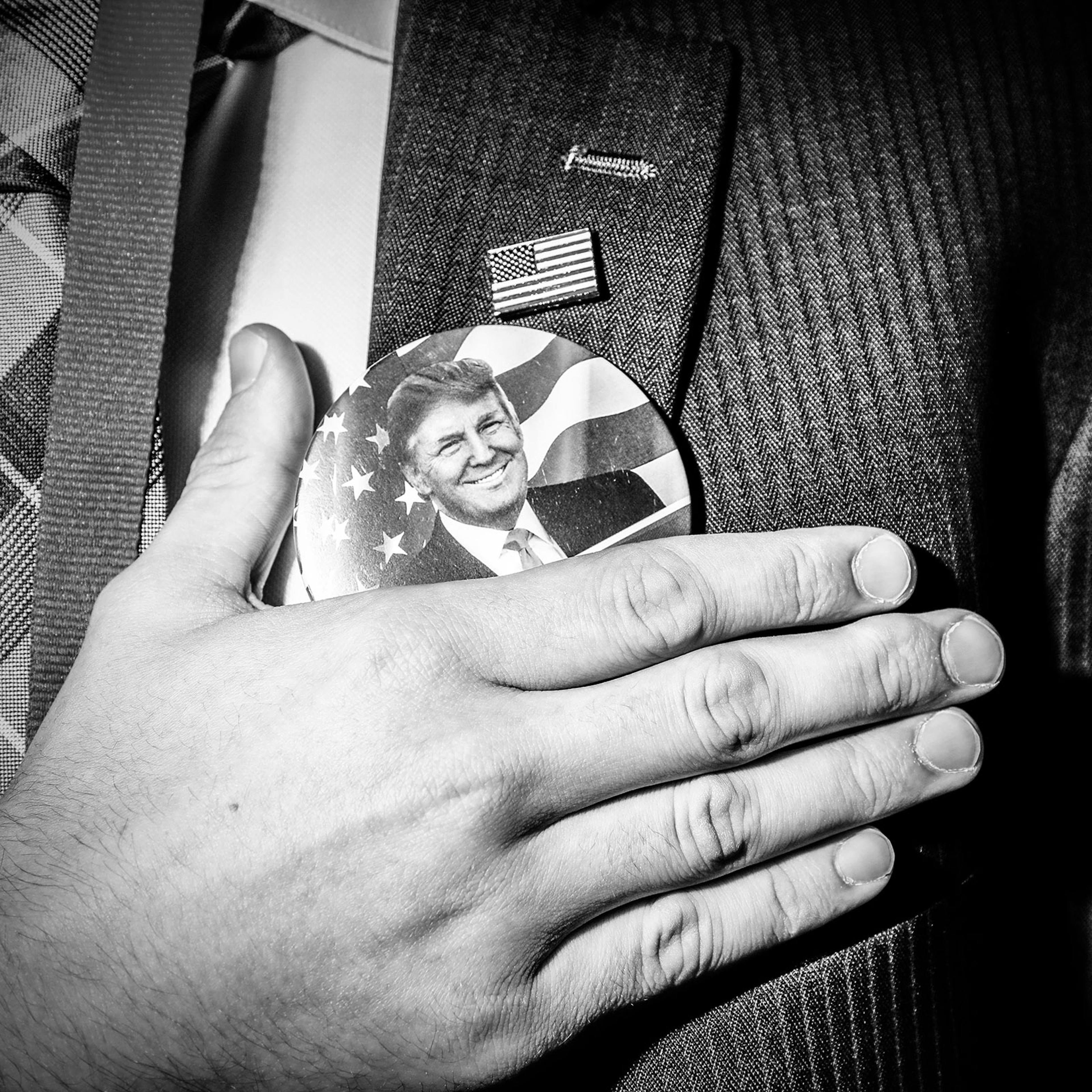 An attendee at the Conservative Political Action Conference (CPAC) in Maryland, February 22, 2018.