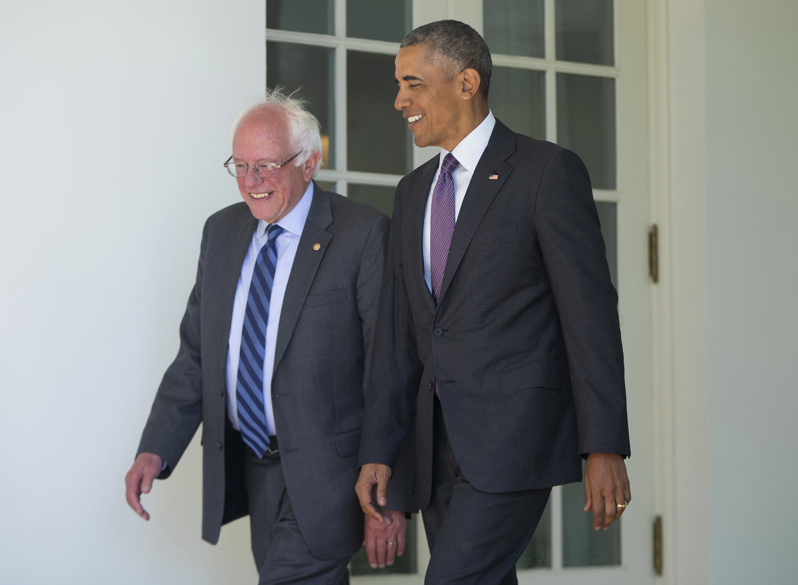Barack Obama, Bernie Sanders