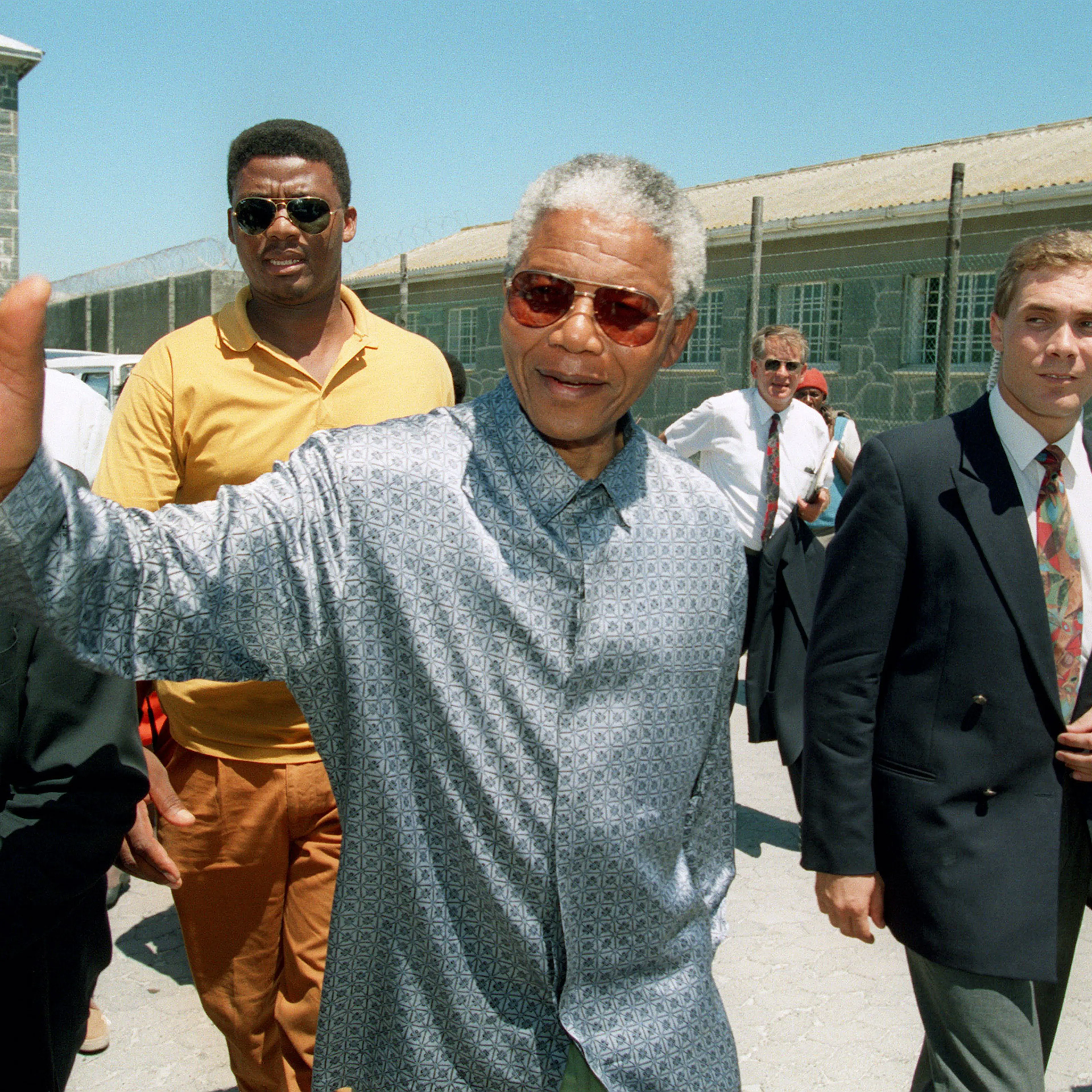 South African President Nelson Mandela a